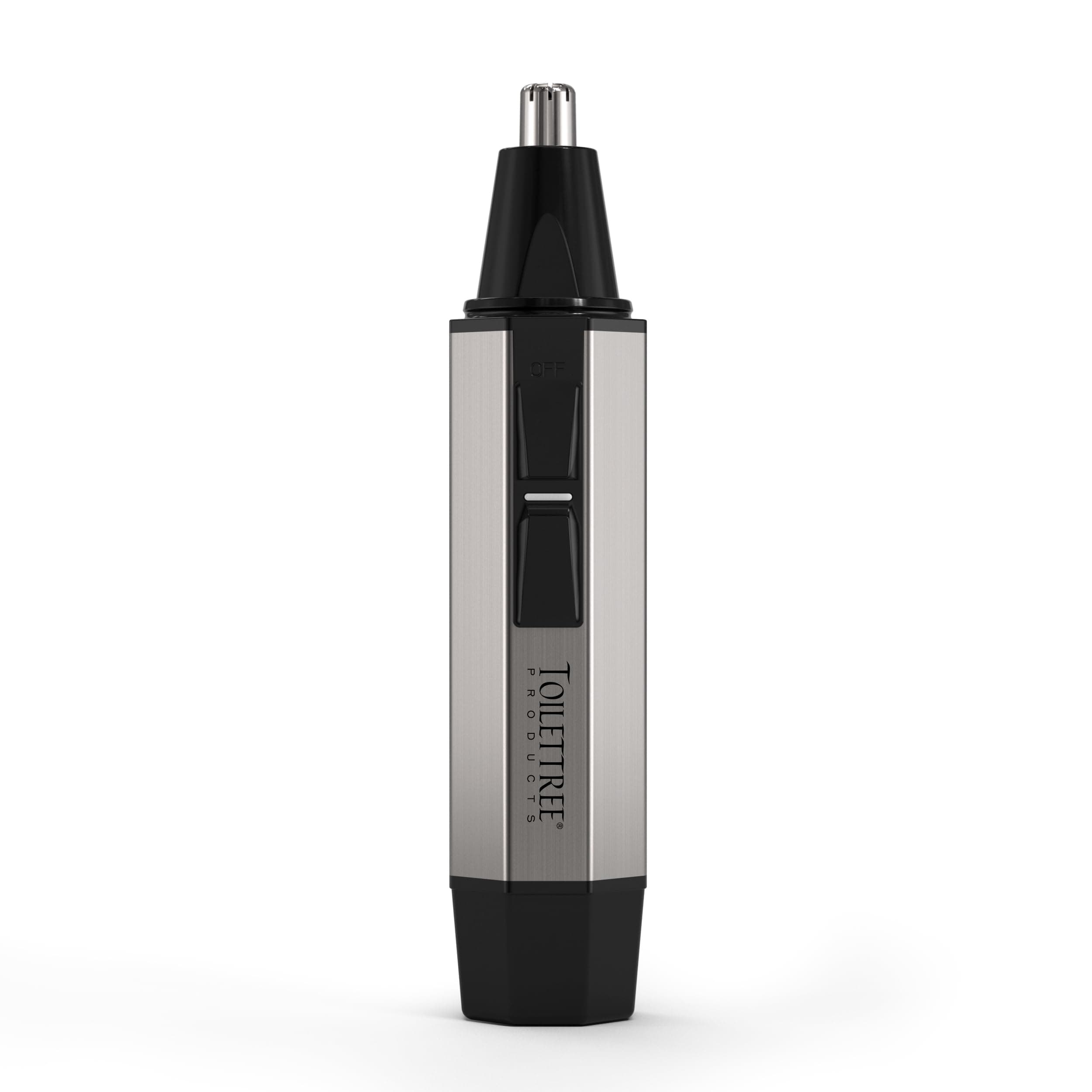 ToiletTree Products Professional Water Resistant Heavy Duty Steel Nose Trimmer With Led Light. Lifetime Replacement Guarantee (Silver)