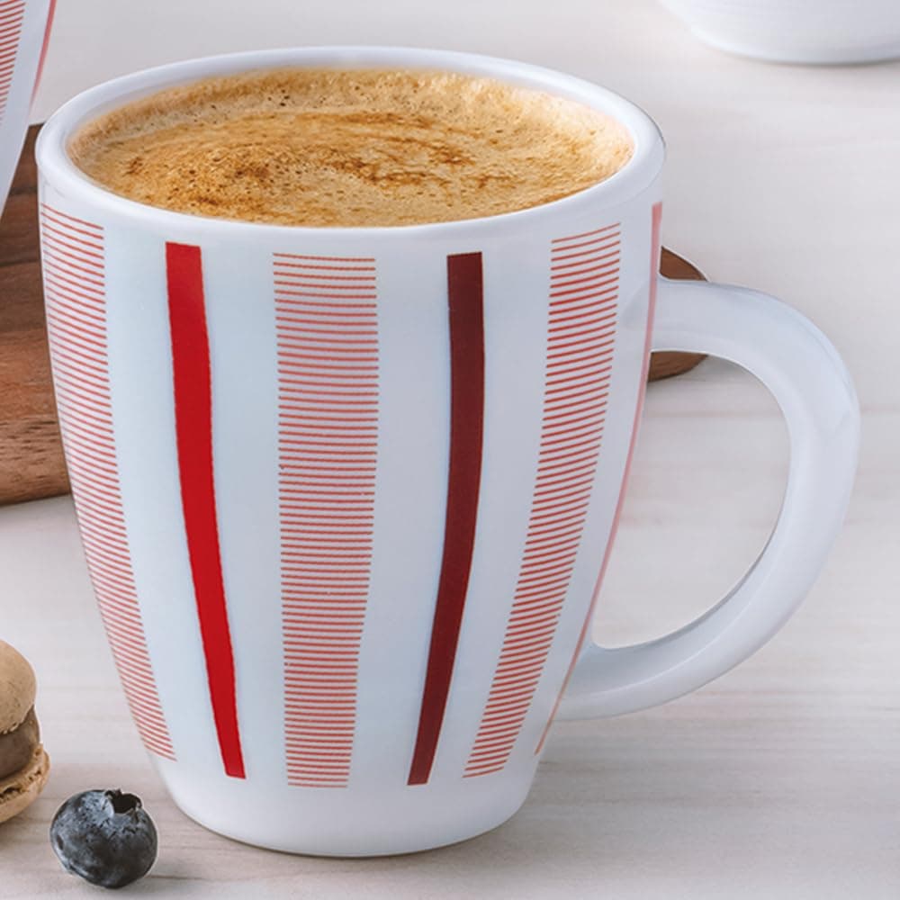 Larah by Borosil Opalware Cup/Mug Set