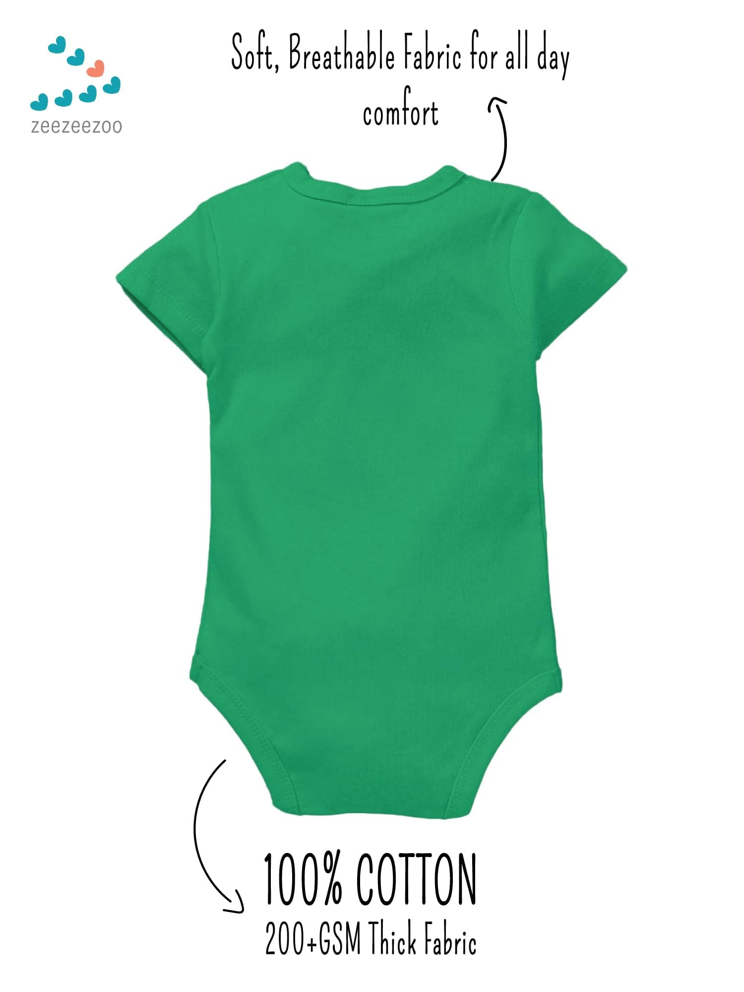 Zeezeezoo Monthly Birthday Baby Rompers | Clothes | Dress |100% Cotton