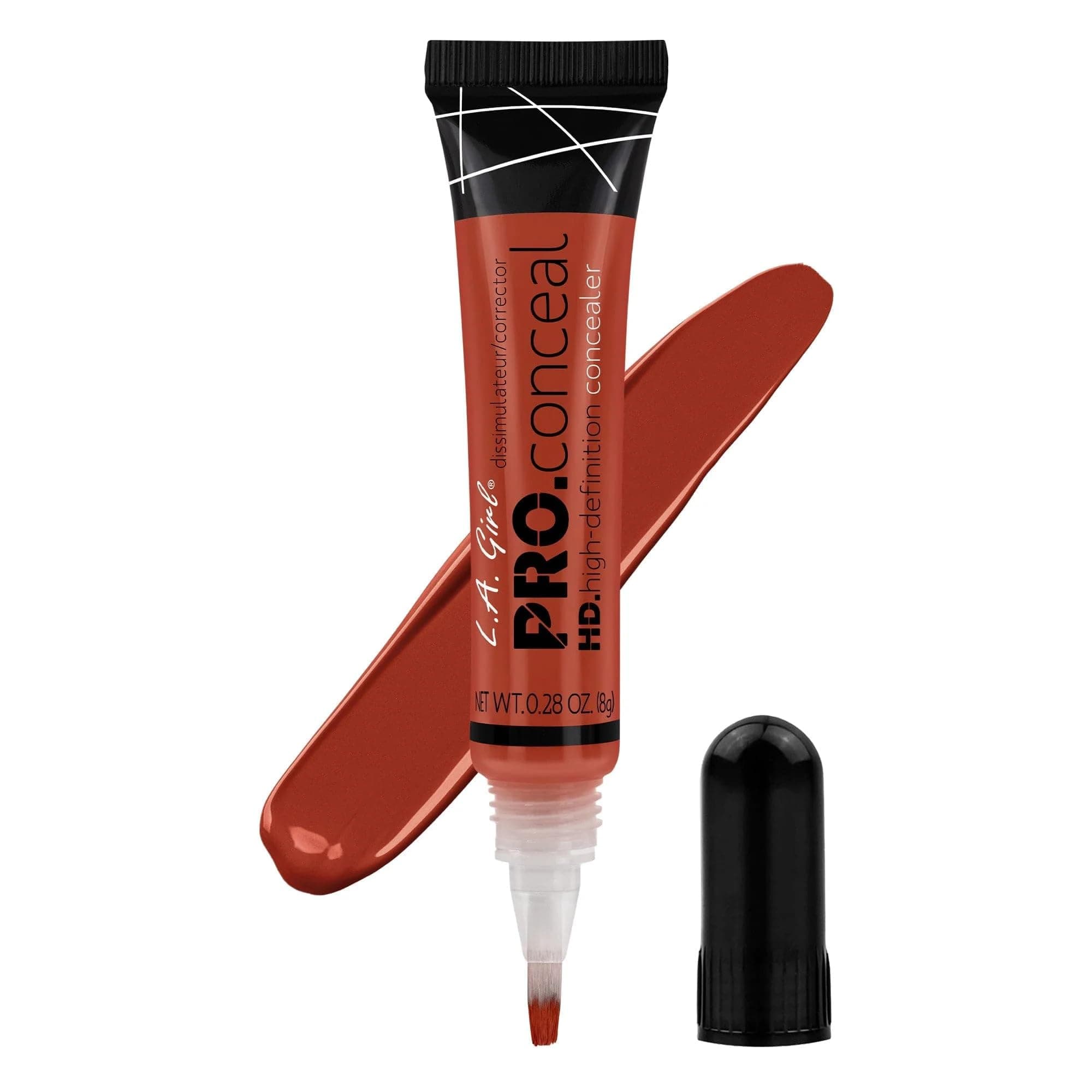 L.A. Girl HD Pro Concealer – Reddish Corrector | High Coverage Color Corrector for Deep Skin | Neutralizes Dark Spots & Hyperpigmentation | Blendable, Long-Wear Formula | 8g