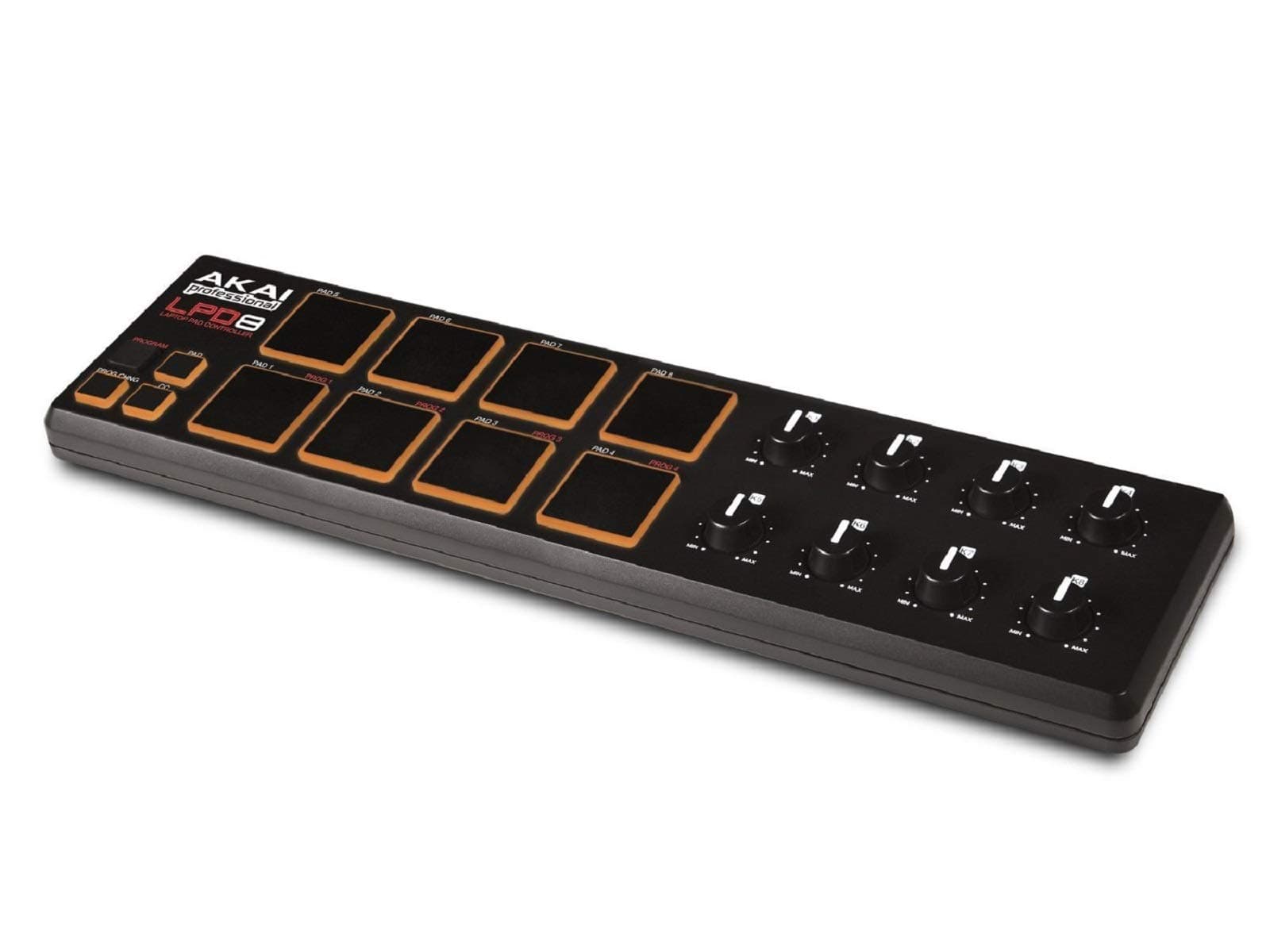 Akai Professional LPD8 Ultra-Portable USB Pad Controller for Laptops