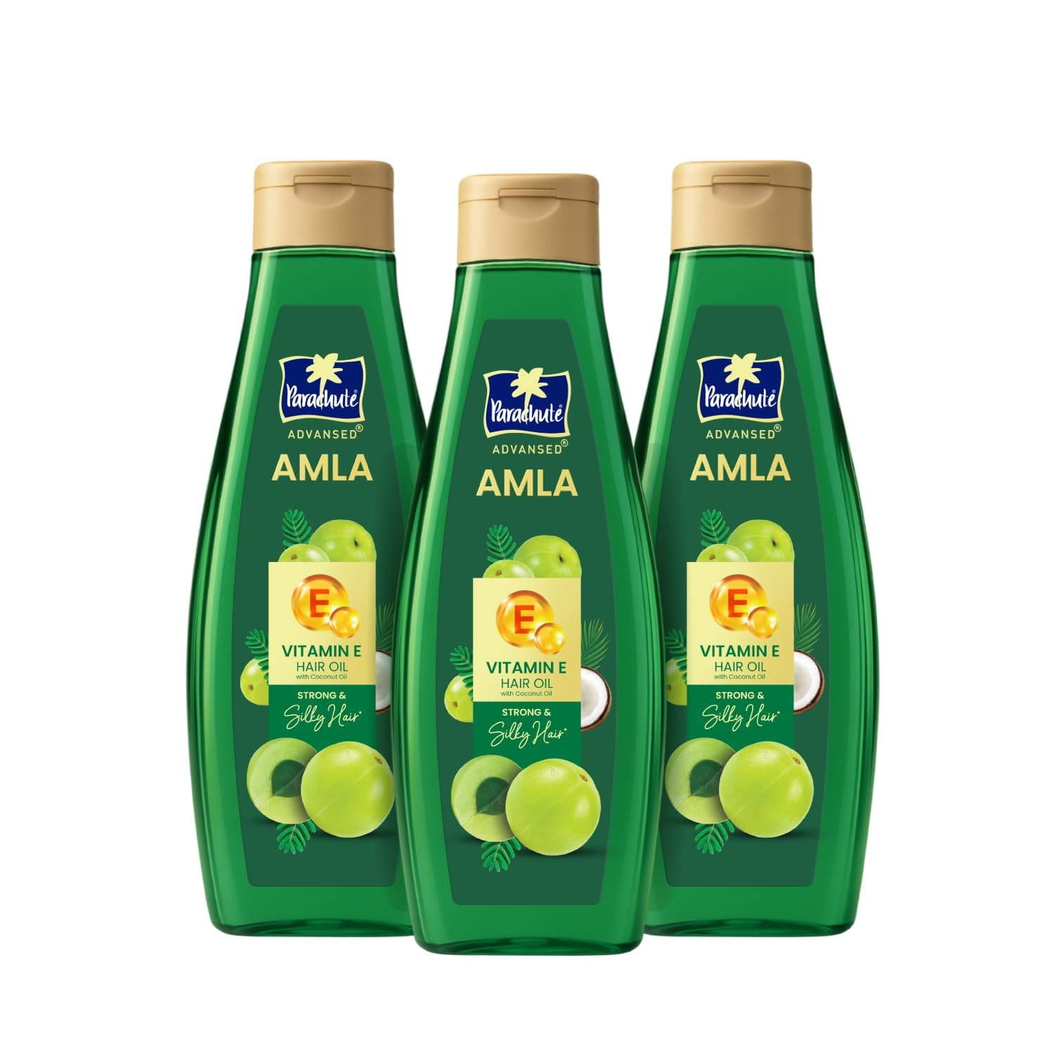 Parachute Advansed Amla Hair Oil with Vitamin E | 500ml x 3| Amla & Vitamin E | For All Hair Types