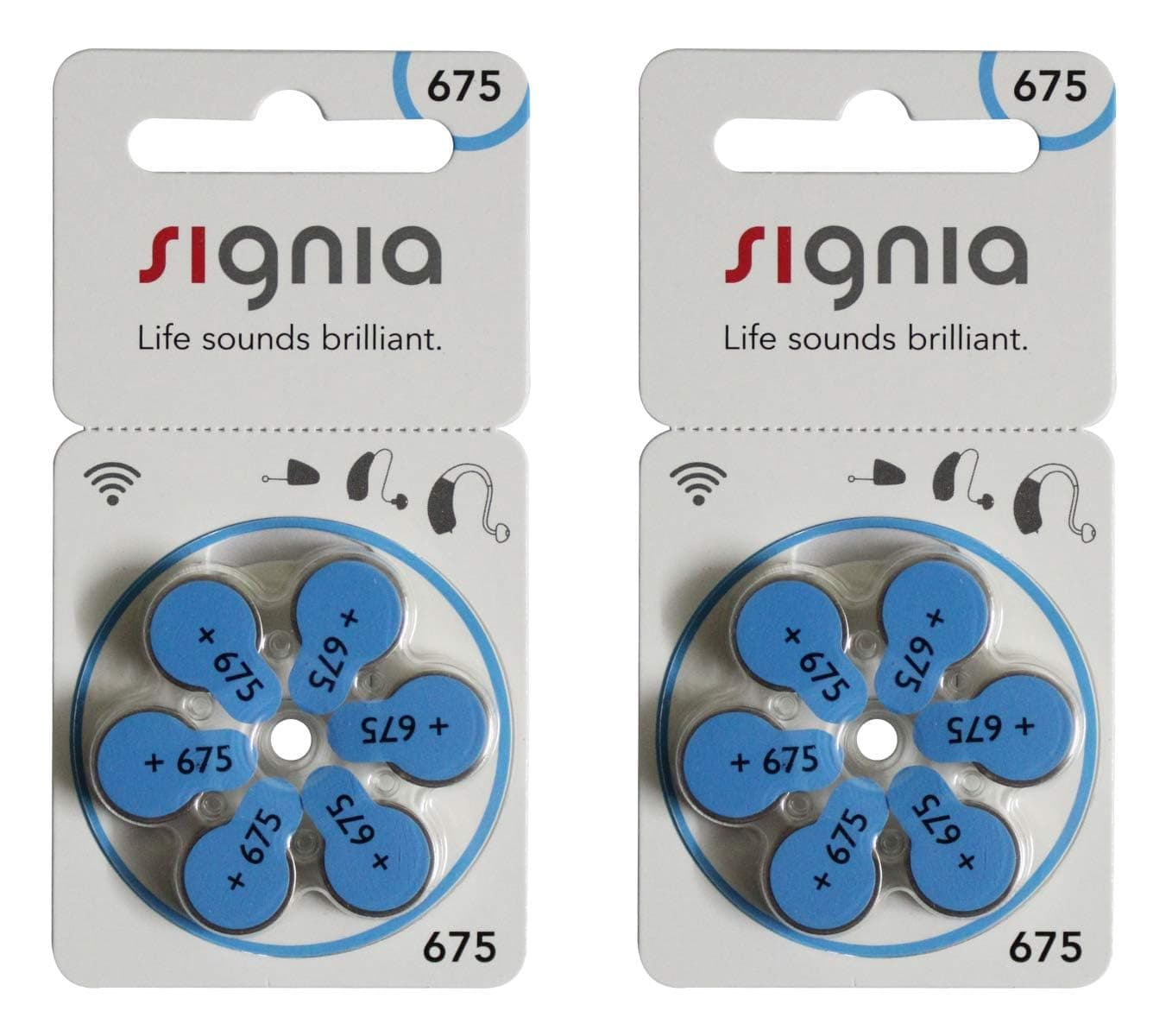 Signia Hearing Aid Batterie Size 675 (6 X 2 Pack) 12 Pcs Mojowear