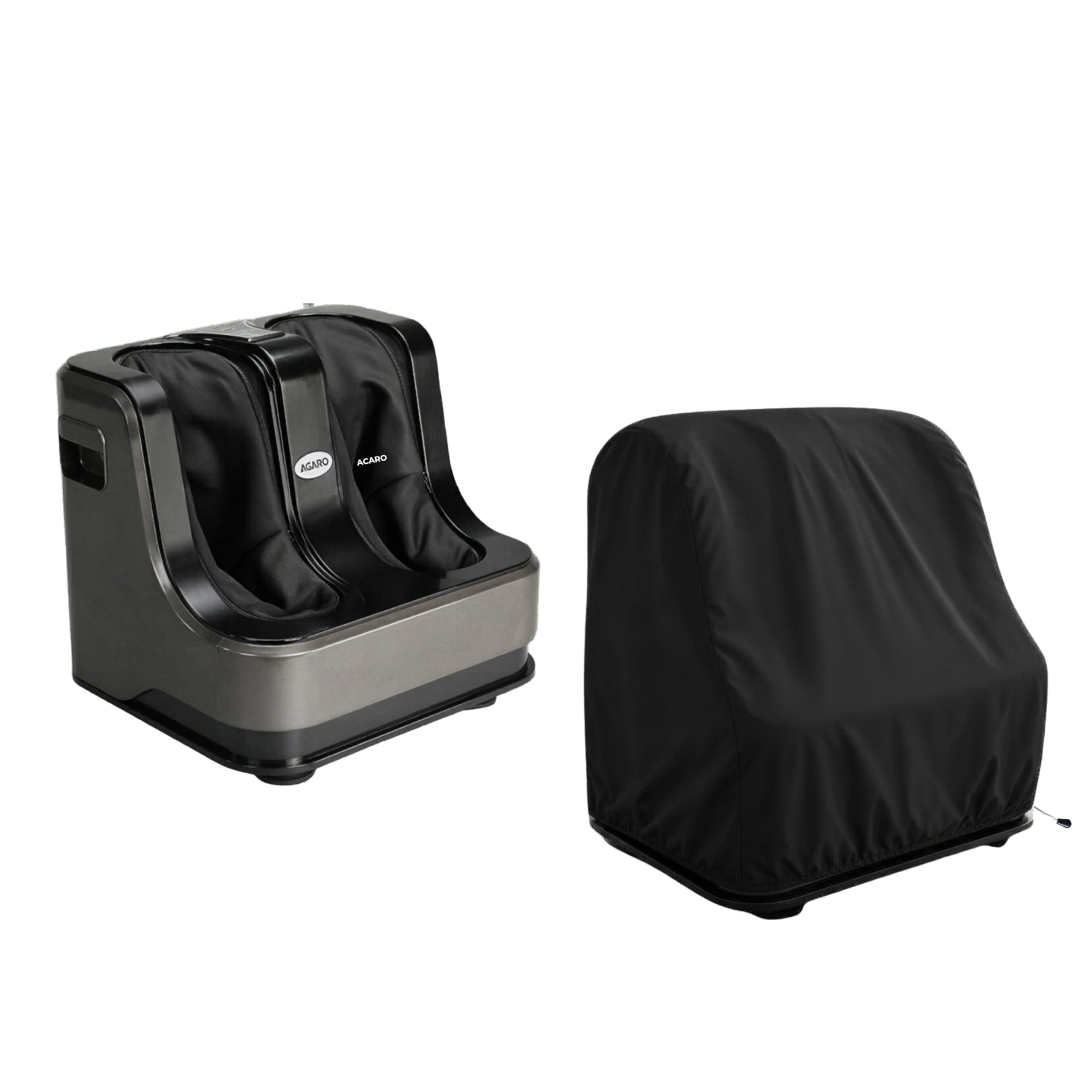 KHOOBREZ Foot & Leg Massager Cover | Water-Resistant, Dustproof & Washable Protective Cover for Square Foot, Calf and Leg Massagers | Durable Polyester Cover | Black
