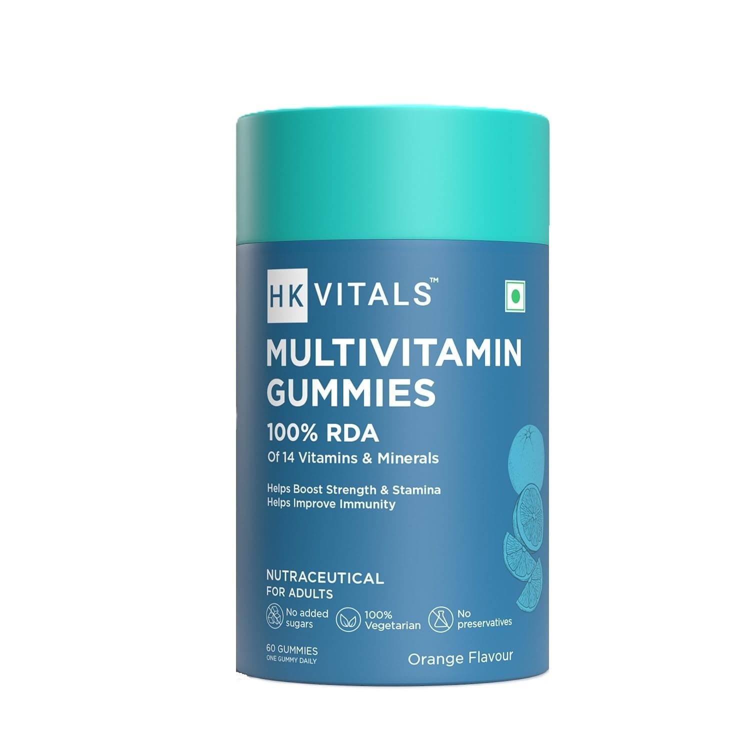 hk vitals Multivitamin Gummies, Orange, 60 Gummies