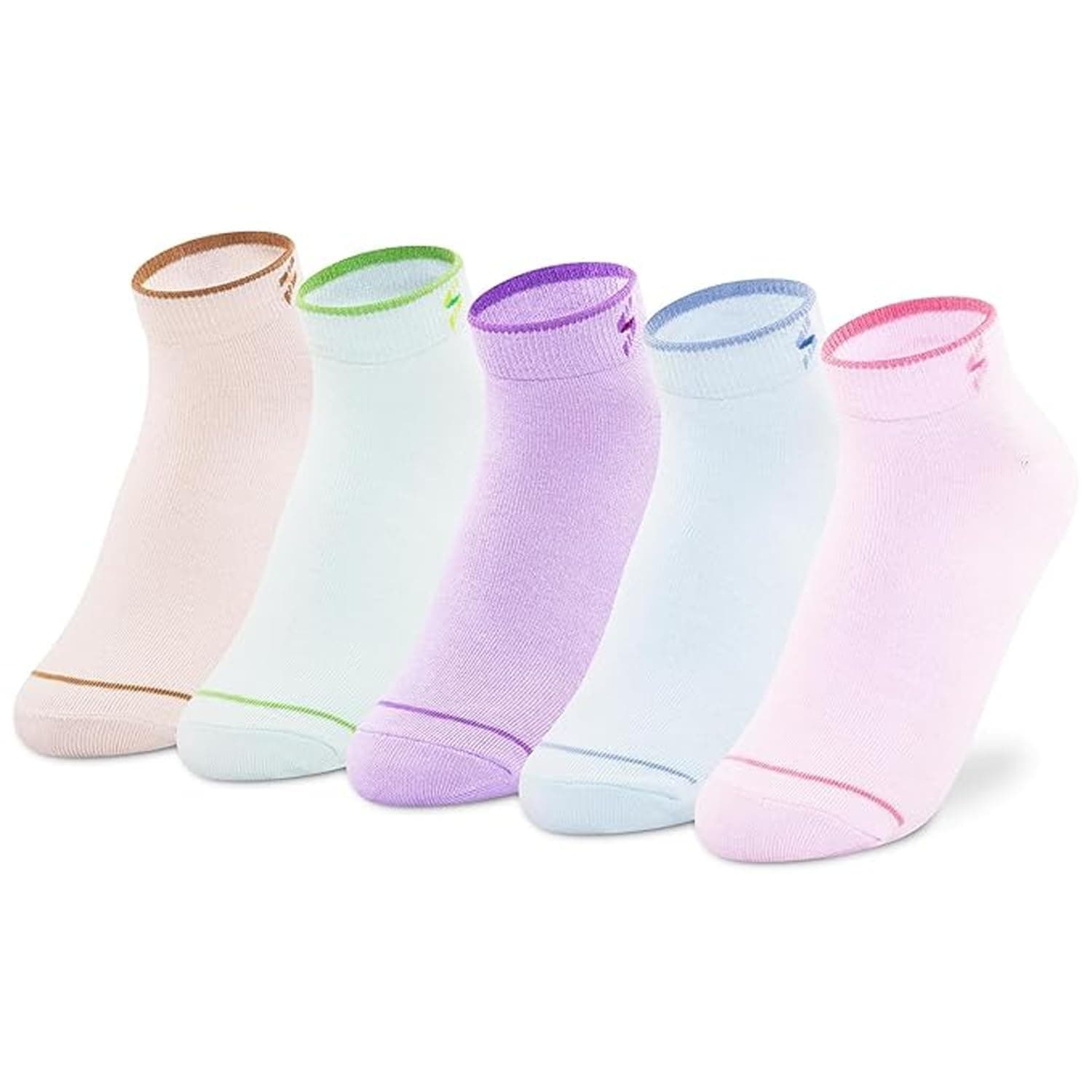 Supersox Ankle Length Cotton Socks for Woman | Premium Soft Fabric | Anti-Odour & Anti-Bacterial | Solid Multicolor Pastels | Ideal for Casual & Gym Wear | Free Size | Pack of 5