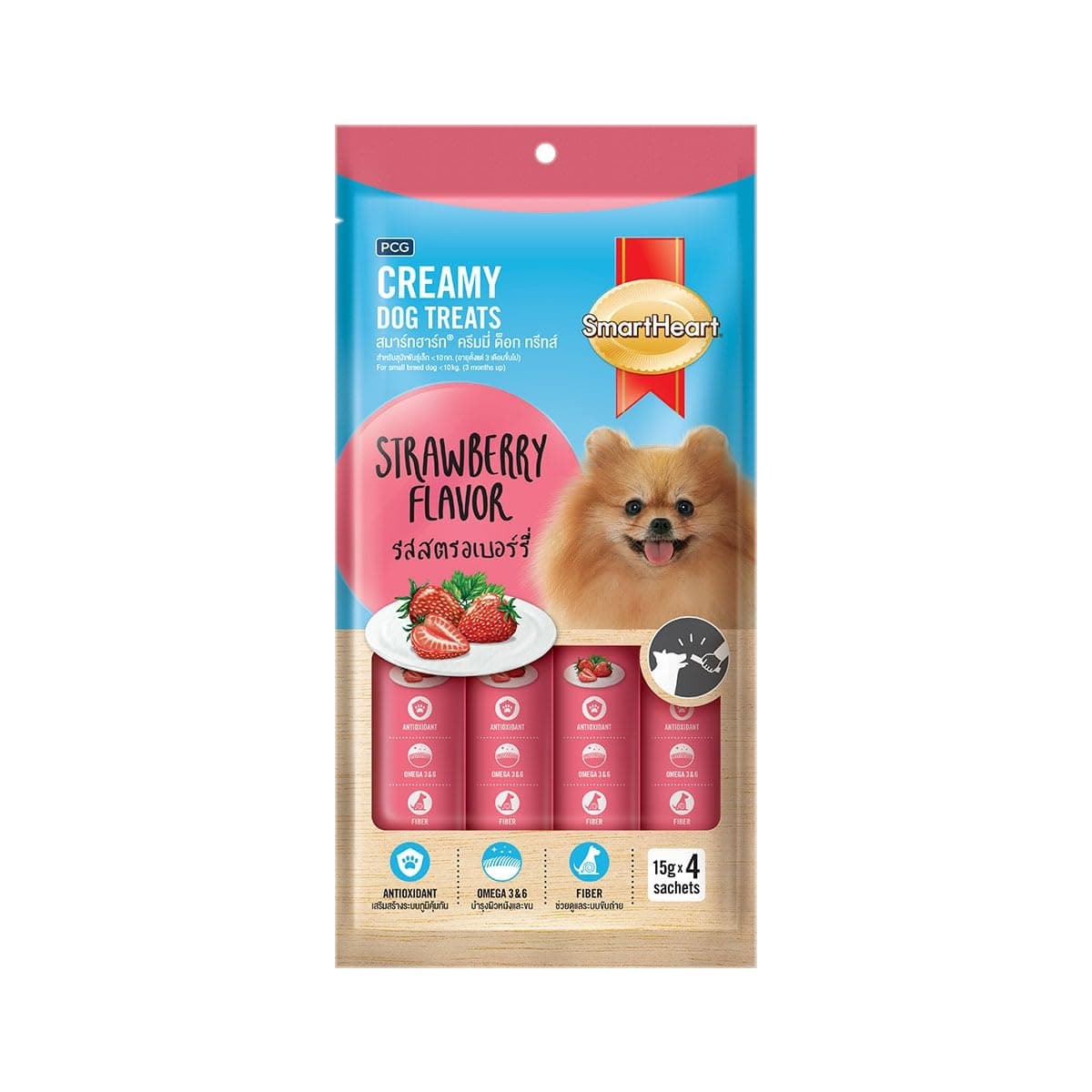 Creamy Dog Treats (Strawberry Flavor) (Pack of 12, 720 G)