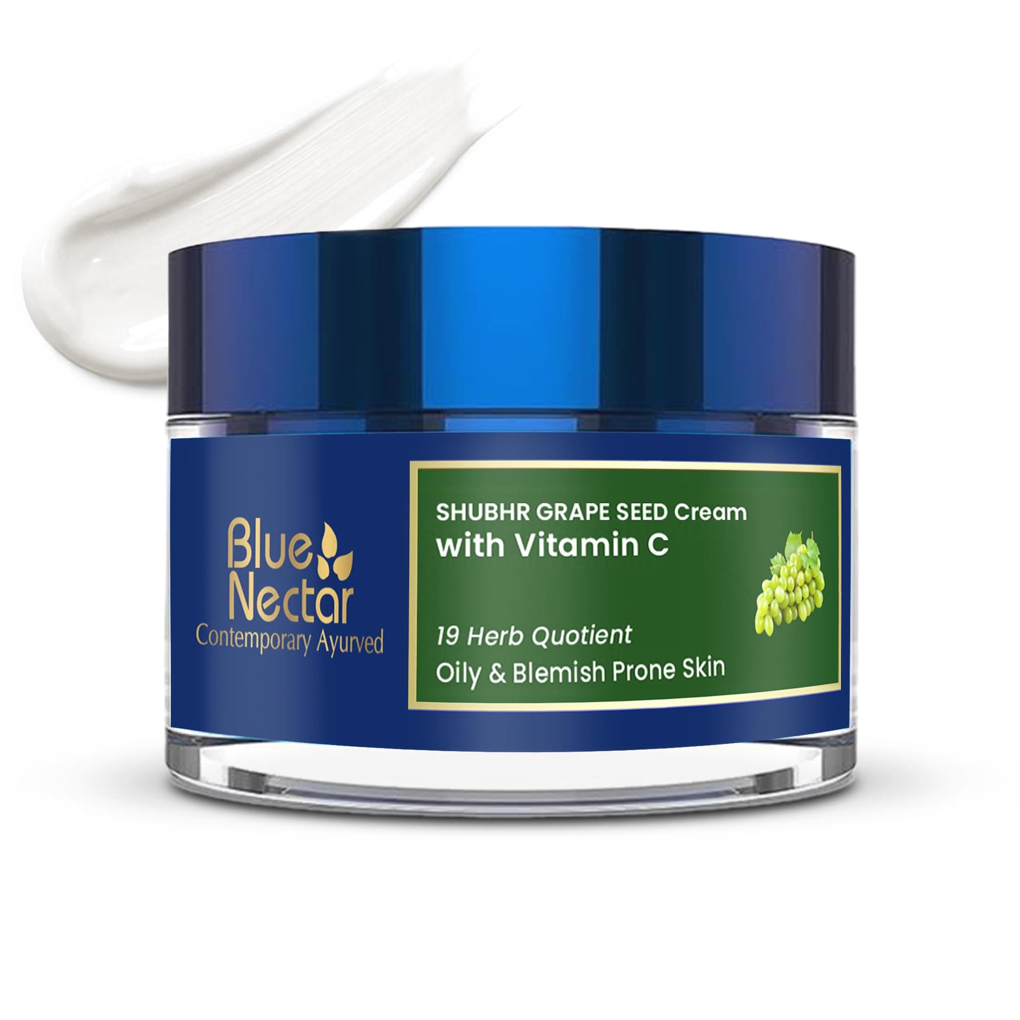 Blue Nectar Plant Based Vitamin C Face Moisturizer for Oily Acne Prone Skin