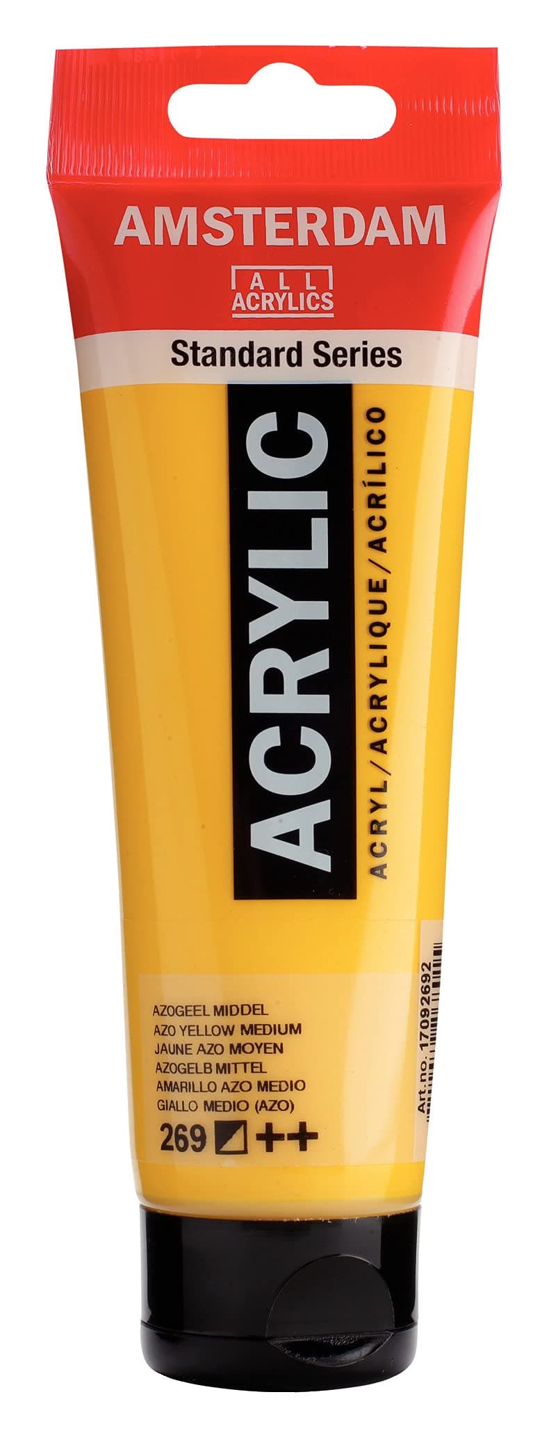 Amsterdam 120 ml Acrylics Color Tube - AZO Yellow Medium