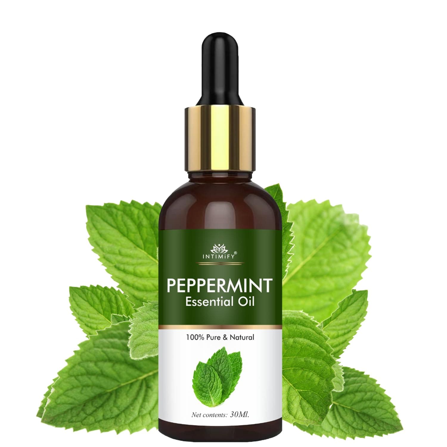 INTIMIFY Peppermint Oil, Peppermint Essential Oil, For Rats, Hair Growth, Cold, For Ants & Insects (30 ml)
