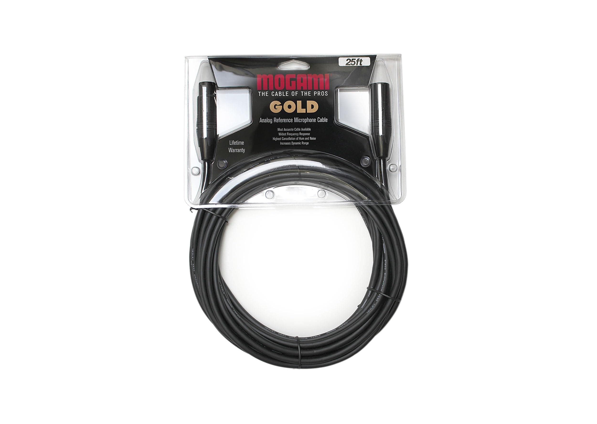 Mogami Gold Studio 25 Microphone Cable Quad Conductor 25 feet
