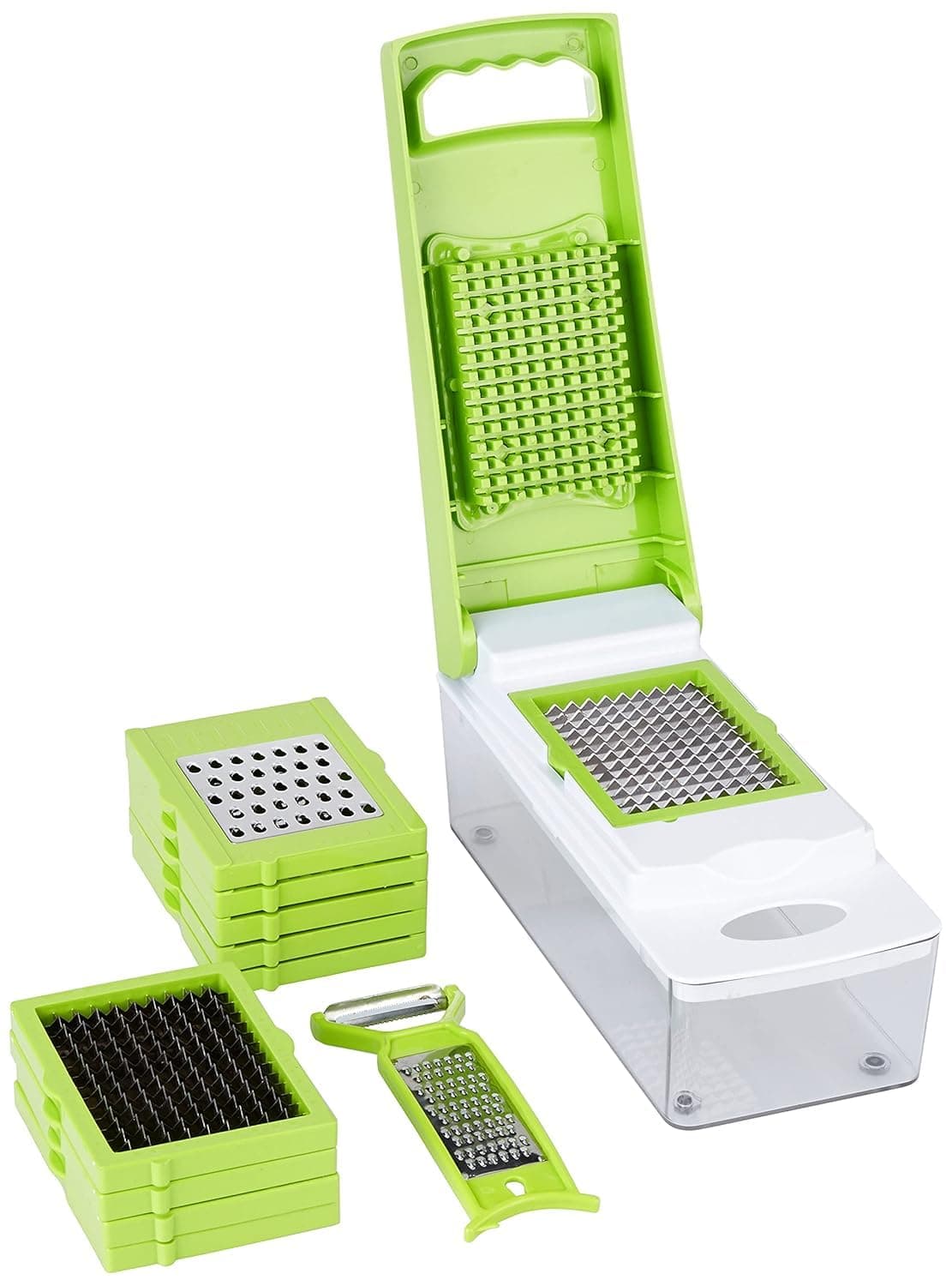 Amazon Brand - Solimo Plastic Kitchen Peeler - Green