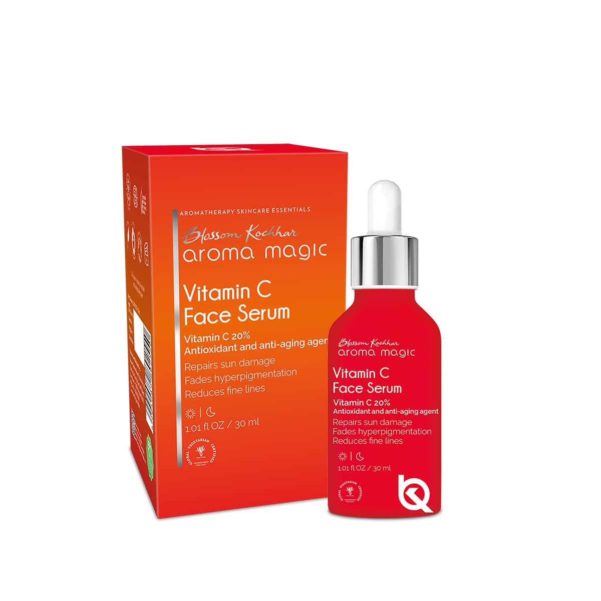 Aroma Magic 20% Vitamin C Face Serum | Anti-aging Agent, Orange Extract for Dark Spots, Pigmentation & Glowing Face - 30 ml | Pack of 1