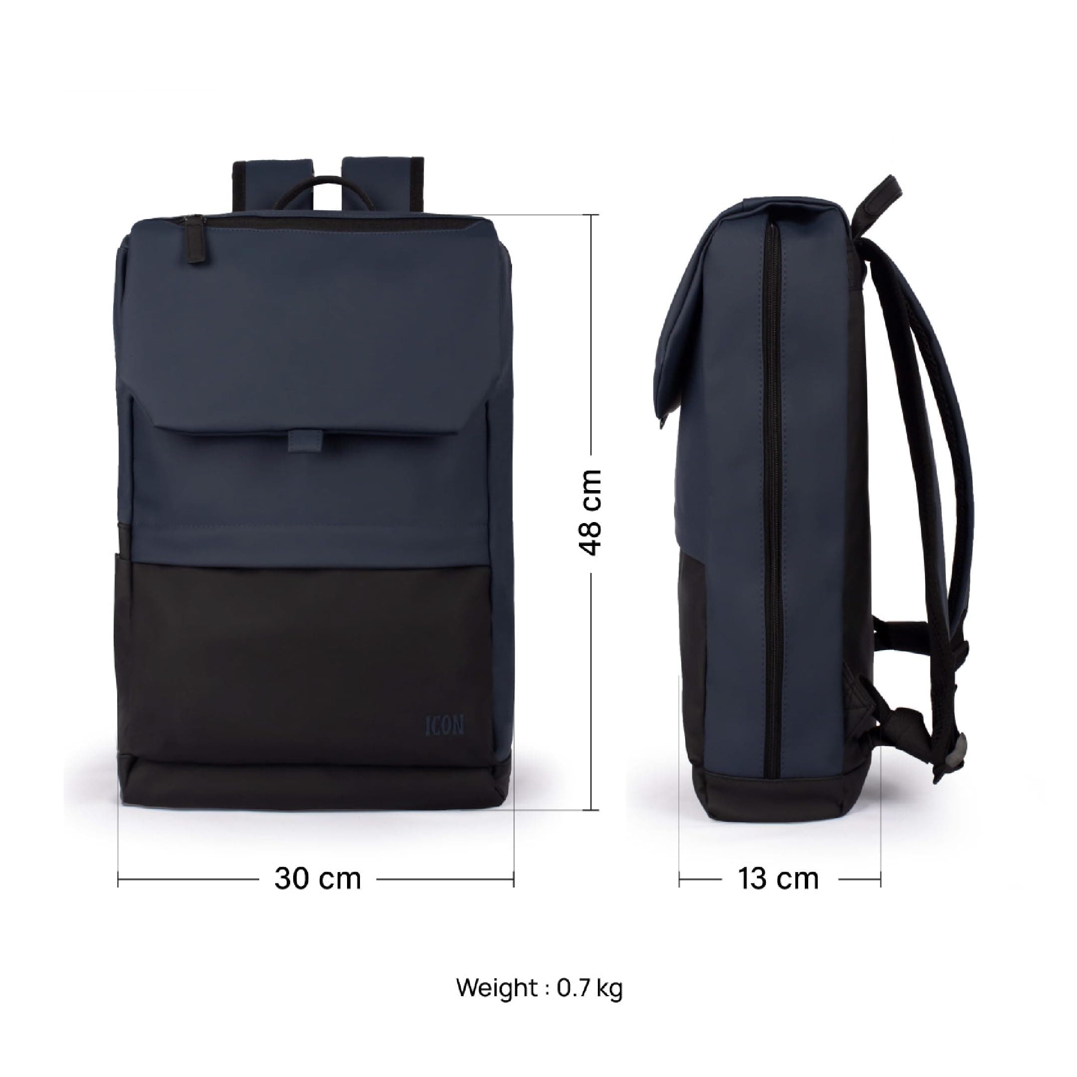 ICON The Picasso Backpack 18L | Premium Polyester, Fits 16" Laptops | Light Weight (0.7 Kg), Anti Microbial Lining, Perfect for Daily Commute, Water-Resistant & Multipurpose Unisex Bag