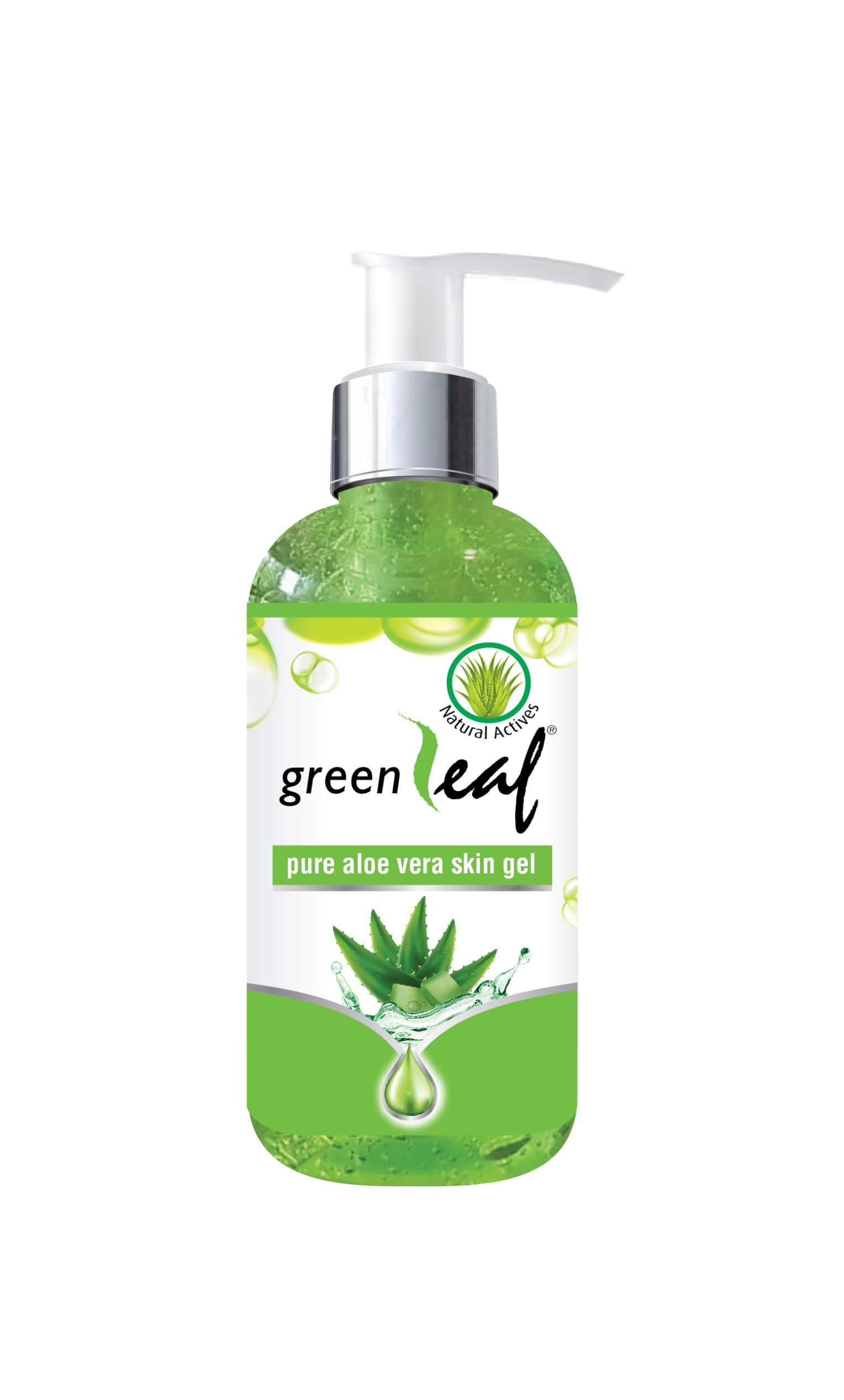 Greenleaf Pure Aloe Vera Skin Gel 190g – Ayurvedic, Natural, Soothing Multipurpose Gel for Face & Body, Non-Greasy.