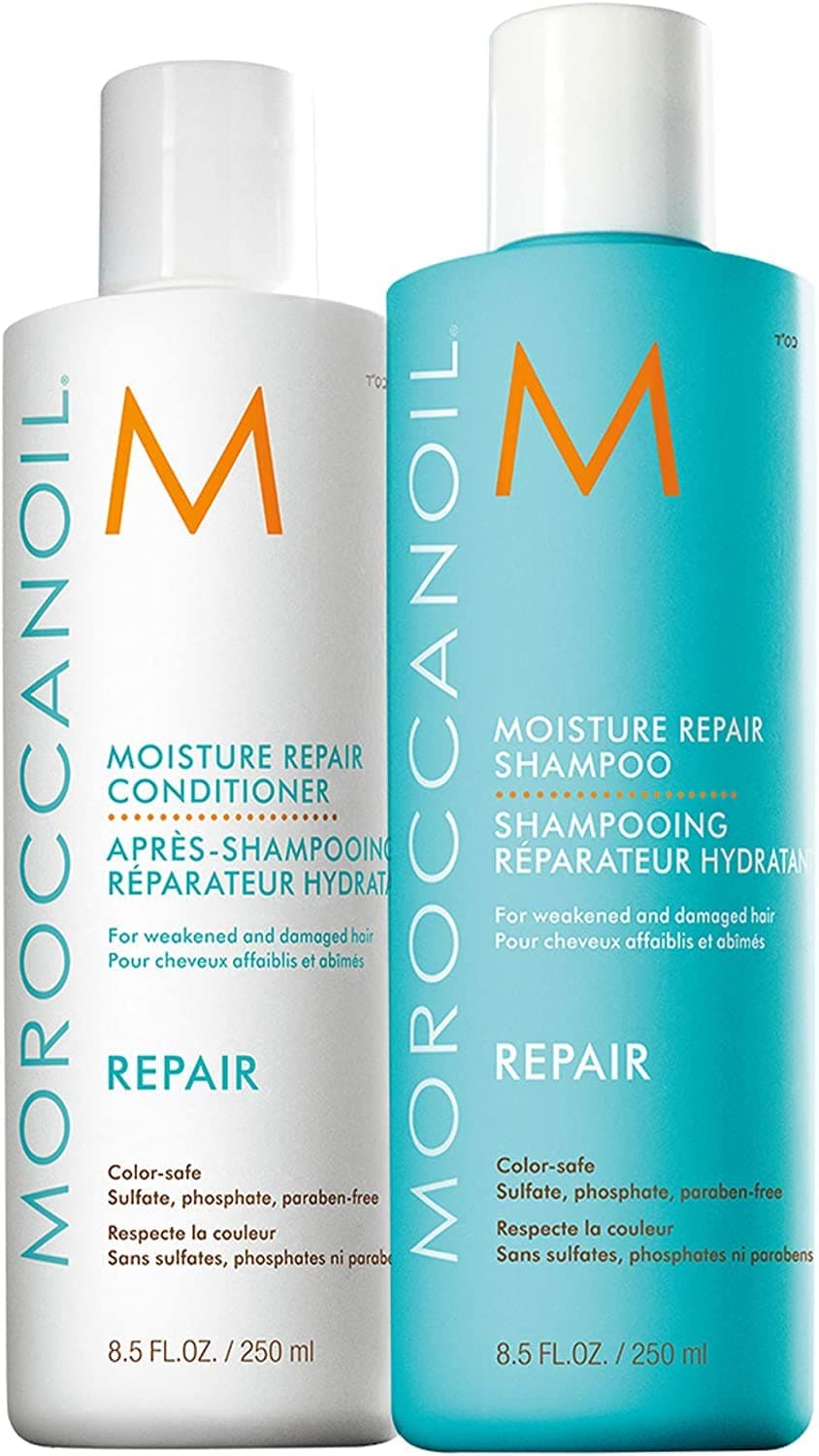 Moroccanoil Moisture Repair Shampoo and Conditioner Combo Pack, 250ml Each