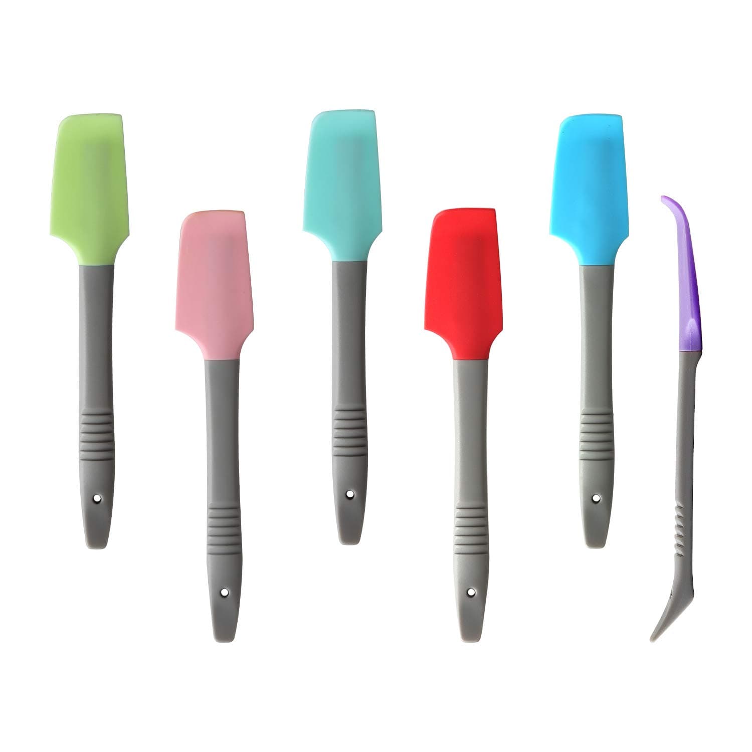Yoku Made Curved Silicone Spatulas (6, Mini)