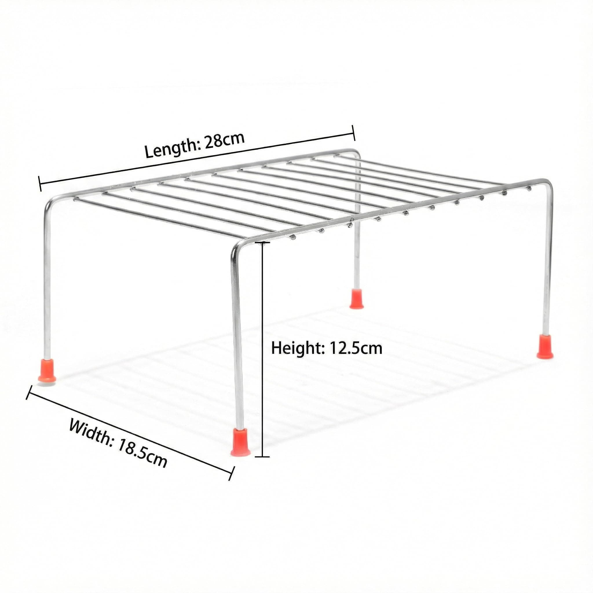 AB99 COLLECTION Kitchen Cabinet Organizer Shelf Rack Set of 5 | Stainless Steel Stackable Pantry Shelf Organizer for Kitchen Countertop, Dish Storage, Spice Rack, Plant Stand & Home Organization