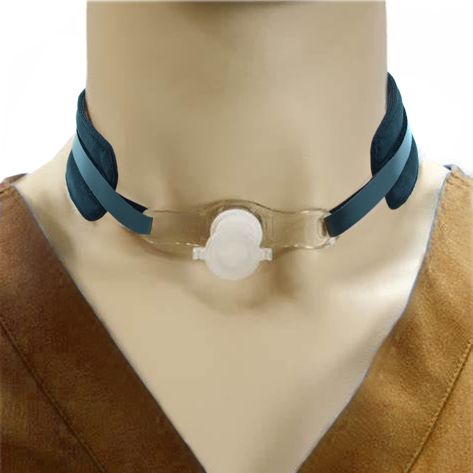 welsoon 2 Pack Adjustable Tracheostomy Tube Holder For Adults Soft Reusable Trach Ties