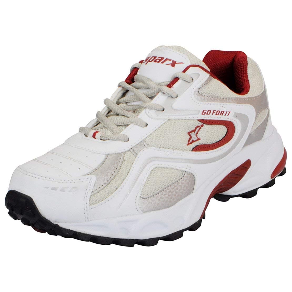 SPARX Trending & Stylish Men's Outdoor Sports/Walking/Running/gynmming Shoe SM-171 White Maroon UK-10