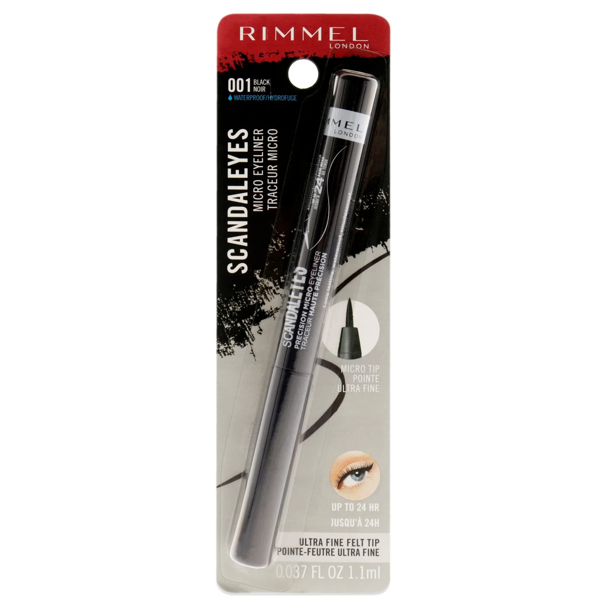 Rimmel Scandal eyes Precision Micro Eyeliner, Black, 11ml