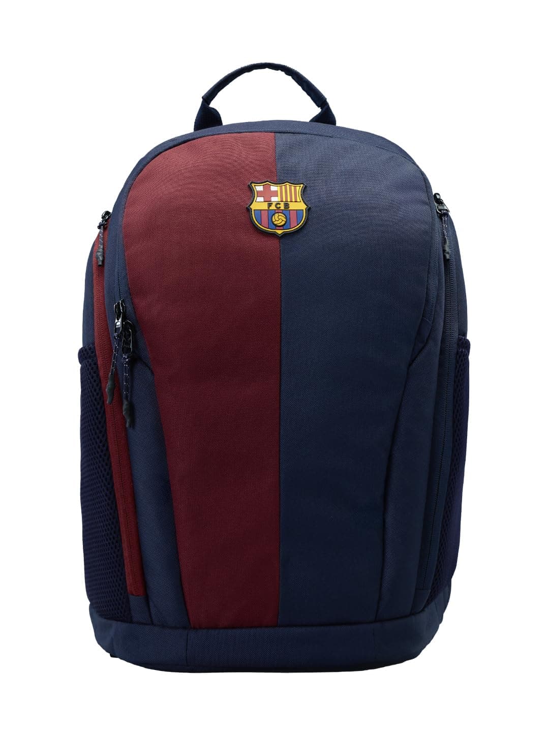 The Souled Store FCB Legacy Backpack – Official FC Barcelona Red & Blue 24L Laptop & College Bag, Travel Daypack for Men & Women