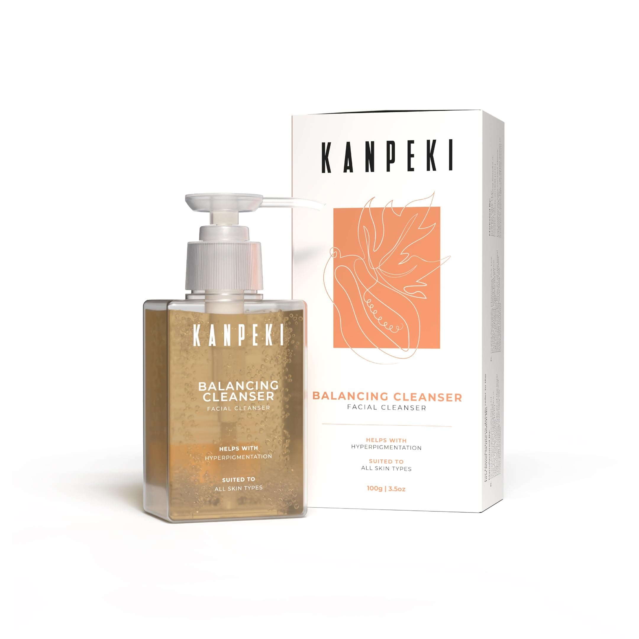 Kanpeki Balancing Cleanser Reduces Hyperpigmentation | Face Wash to Gently Brighten Skin | Cleanser for Dry to Normal & Sensitive | Provides Even Skin Tone | Japanese Skin Care Product