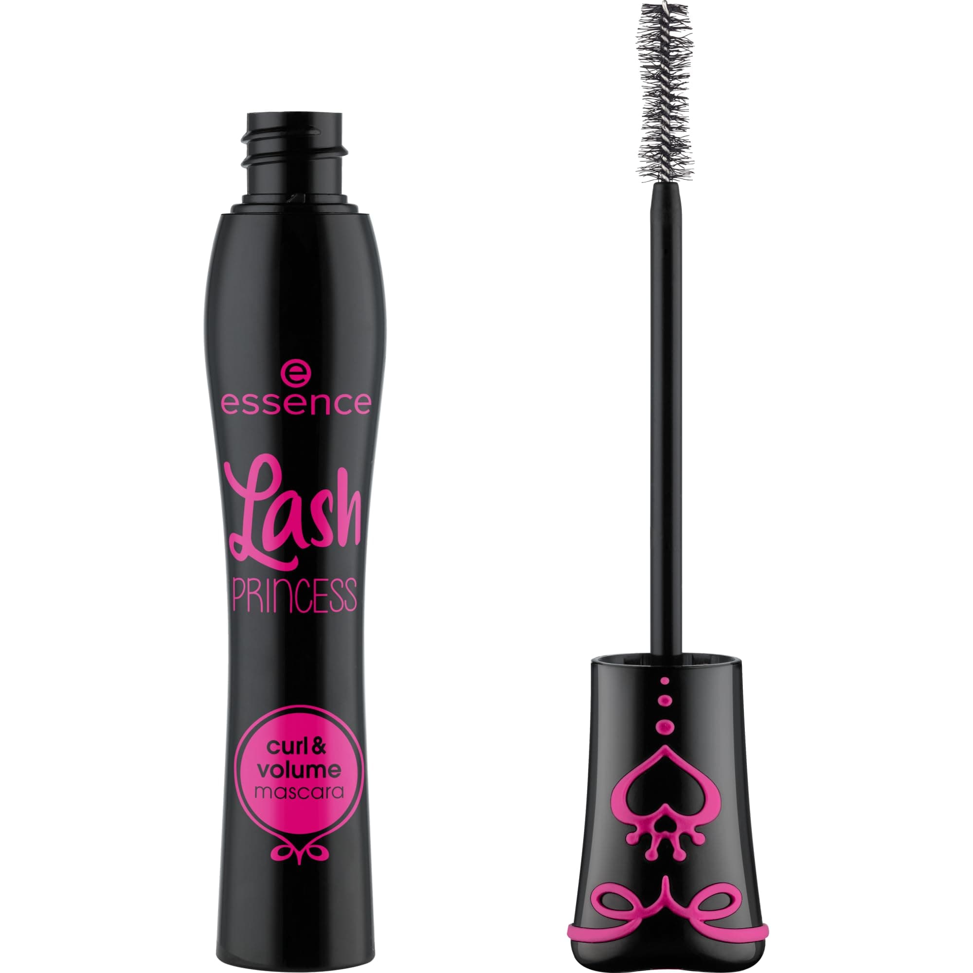 Essence Lash PRINCESS curl & volume mascara, mascara, black, curl, volume, fibre brush, 12 ml