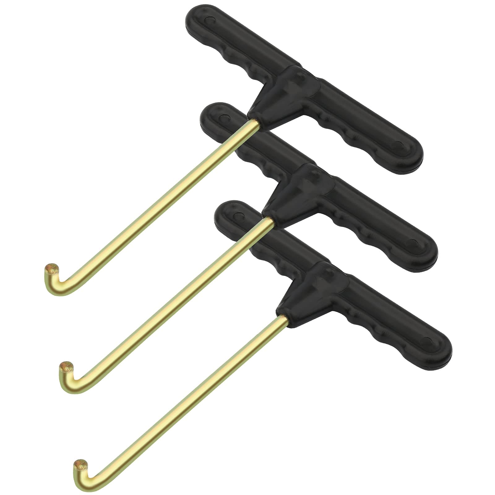 Marvelity 3 Pcs Trampoline Spring Pull Tool Kit, Trampoline Parts T-Hook Puller, Trampoline Accessories Spring Pull T-Shape Hook