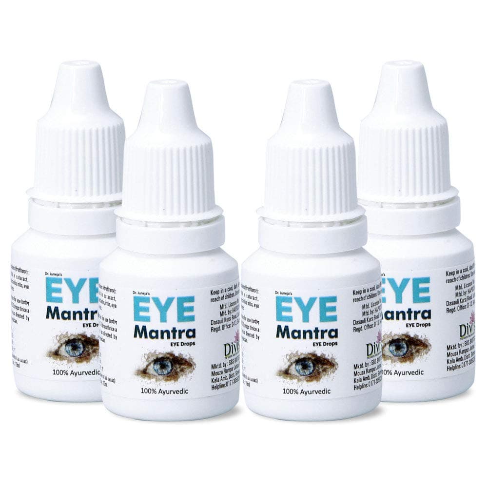 Dr Juneja's Eye Mantra Ayurvedic Eye Drops 10Ml, Pack Of 4