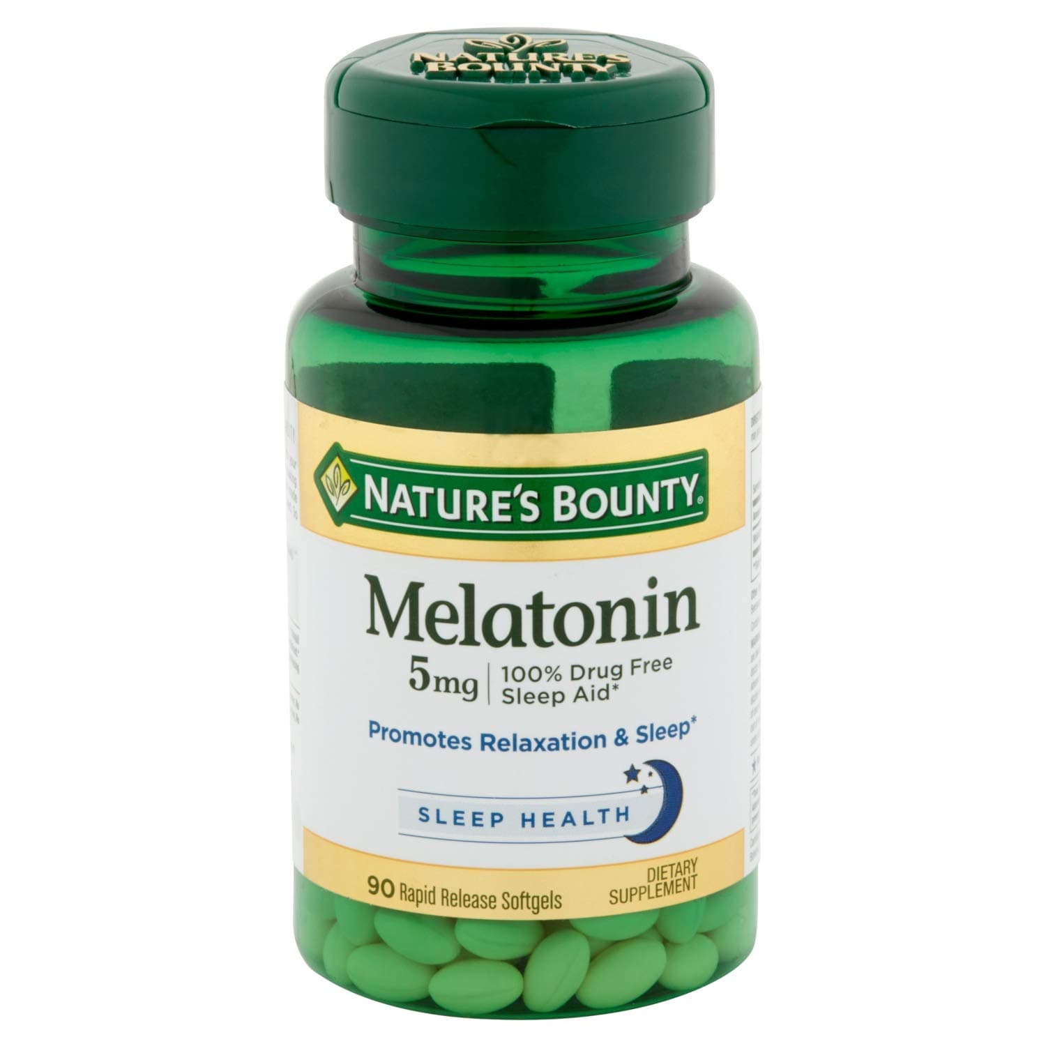 Nature's Bounty Melatonin Super Strength -- 5 mg - 90 Softgels