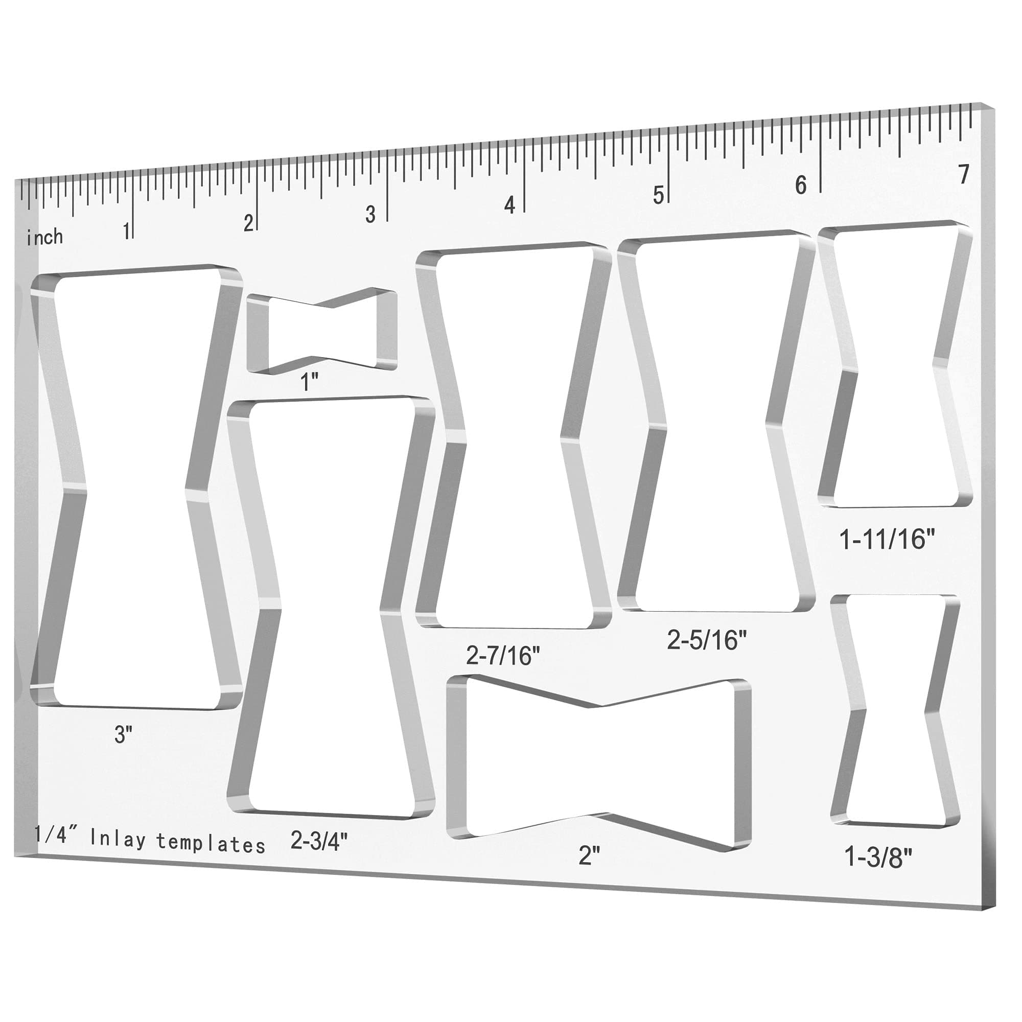 Router Jig Butterfly Star Inlay Templates, Thickened Decorative and Router Templates for Woodworking