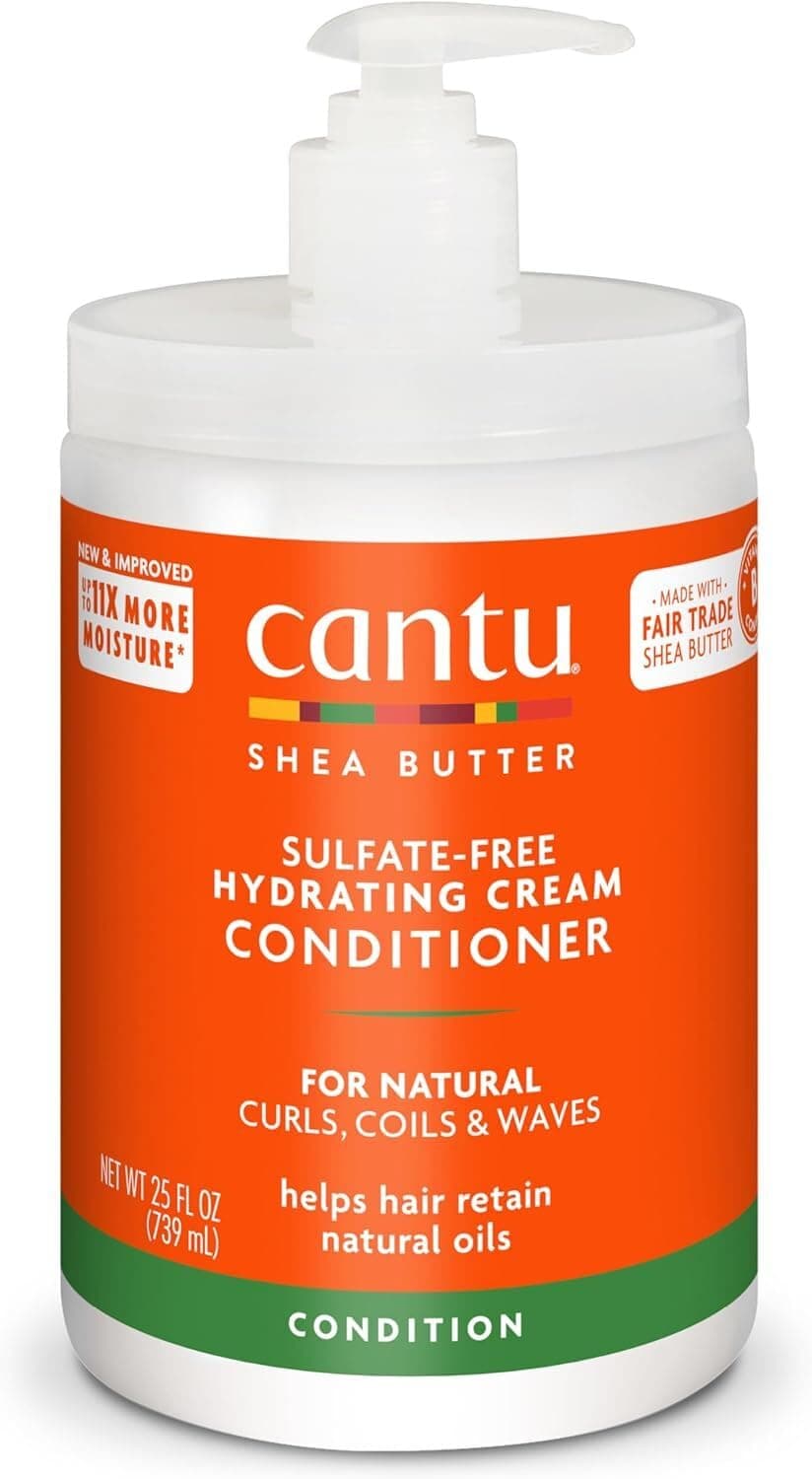 Cantu Shea Butter for Natural Hair Sulfate- Hydrating Cream Conditioner, 25 Ounce