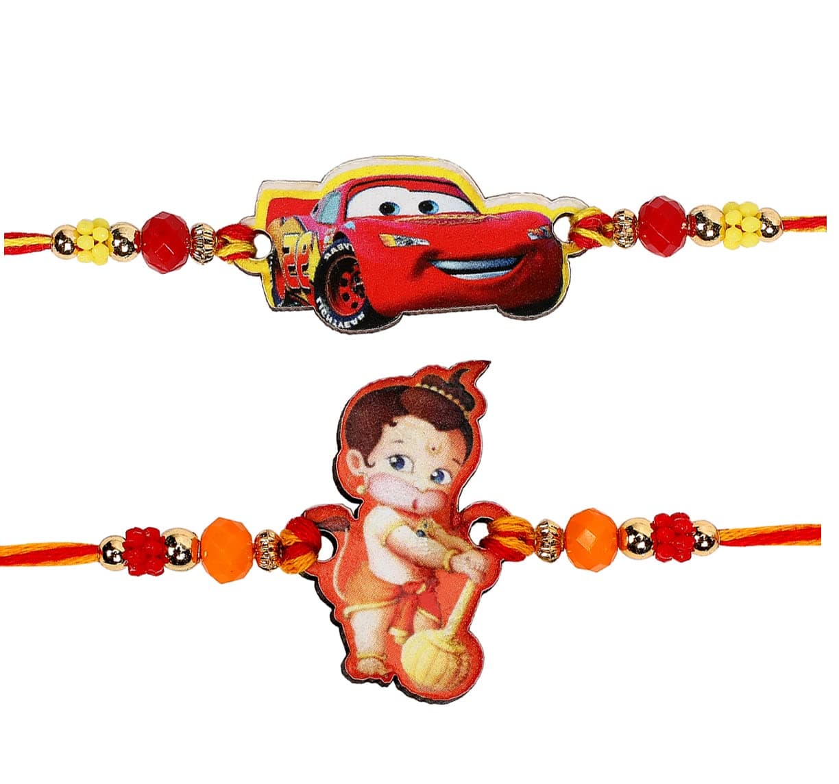 Riddhika Ventures Stylish Kids Rakhi with Roli Chawal and Greeting Card (P13P14)