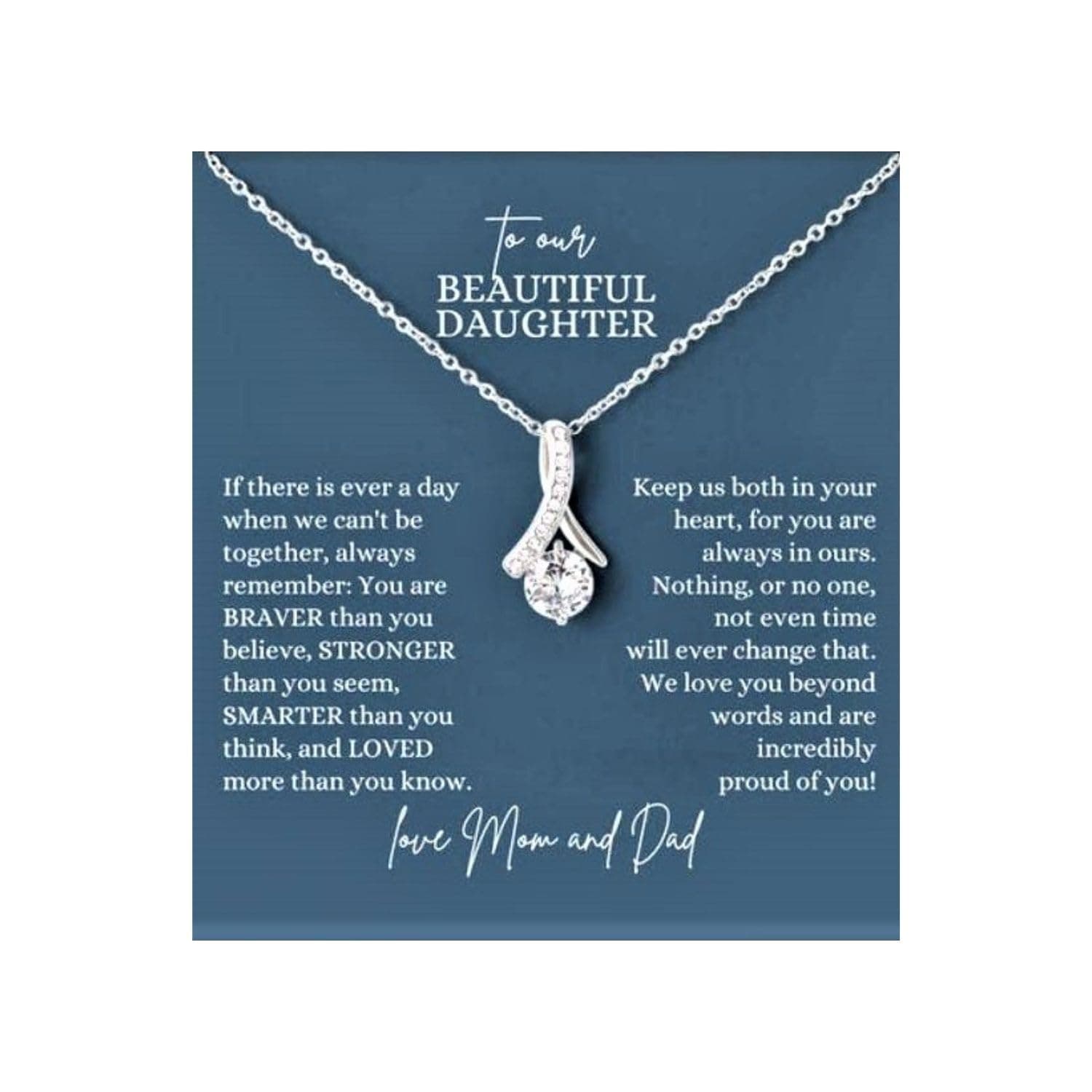 rakva 925 Sterling Silver Gift Daughter Necklace, Birthday Necklace Gifts From Mom & Dad To Daughter, Birthday, Christmas, Valentines Present