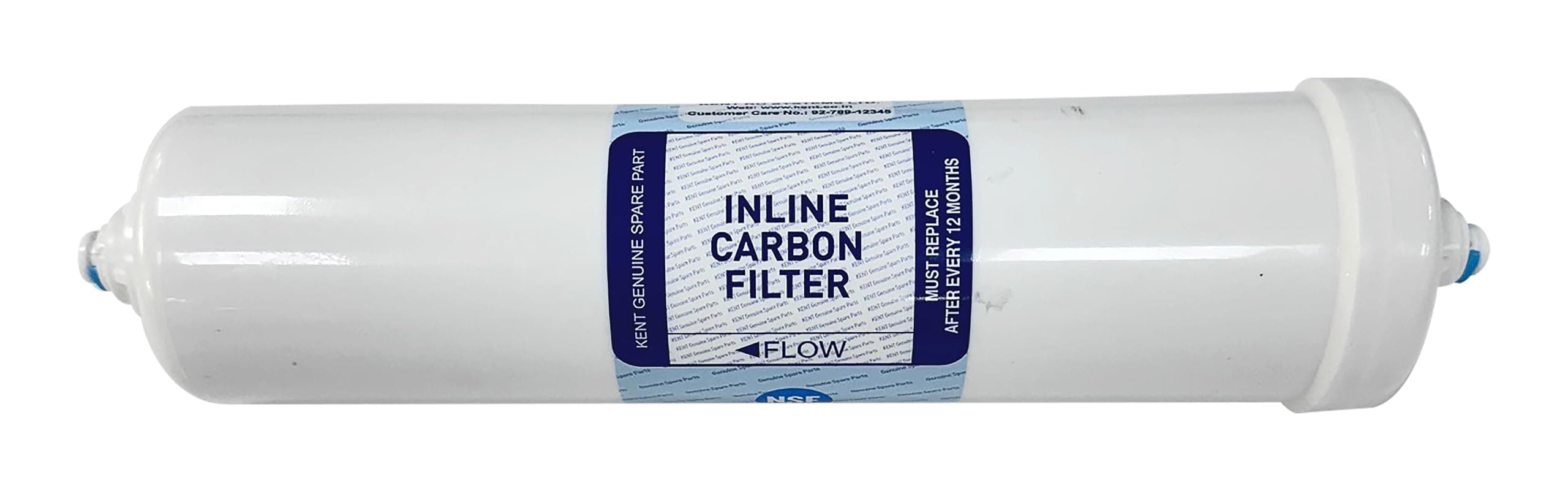 KENT Inline Activated Carbon Carbon Filter, White