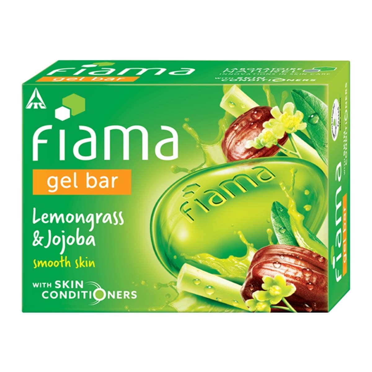 Fiama Gel Bar, Lemongrass and Jojoba for smooth skin, with skin conditioners, 125g
