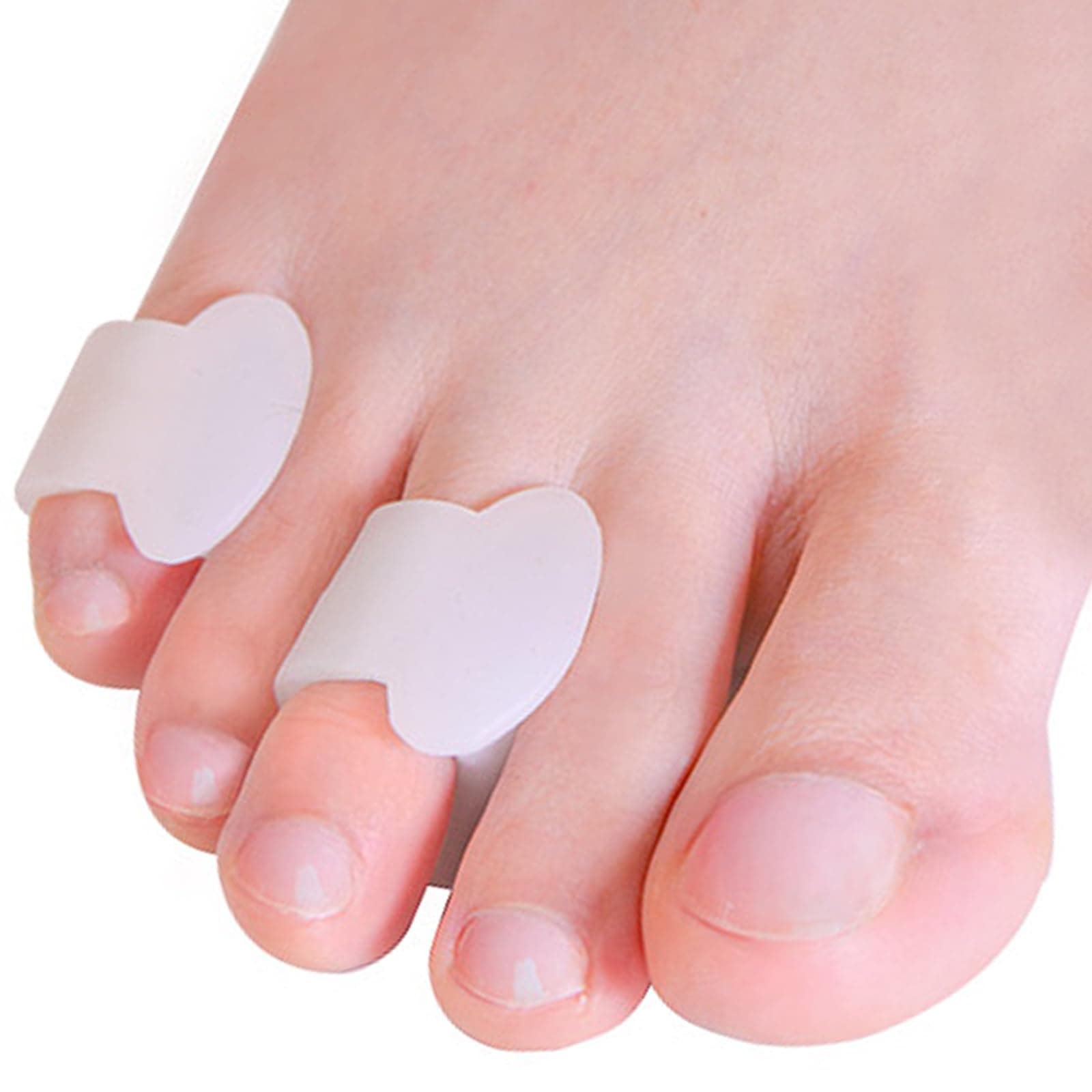 Povihome 10 Pack Pinky Toe Separators, Toe Spacers to Separate and Protect Pinky Toe or Smaller Toes, Relieve Pain from Friction and Pressure