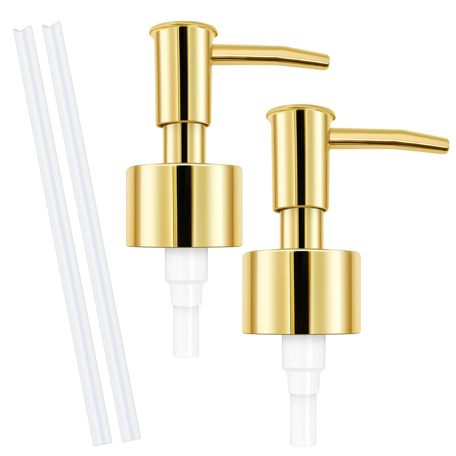 2Pack Gold Soap Dispenser Pump Replacement （ Diameter 28/400 Neck Size）
