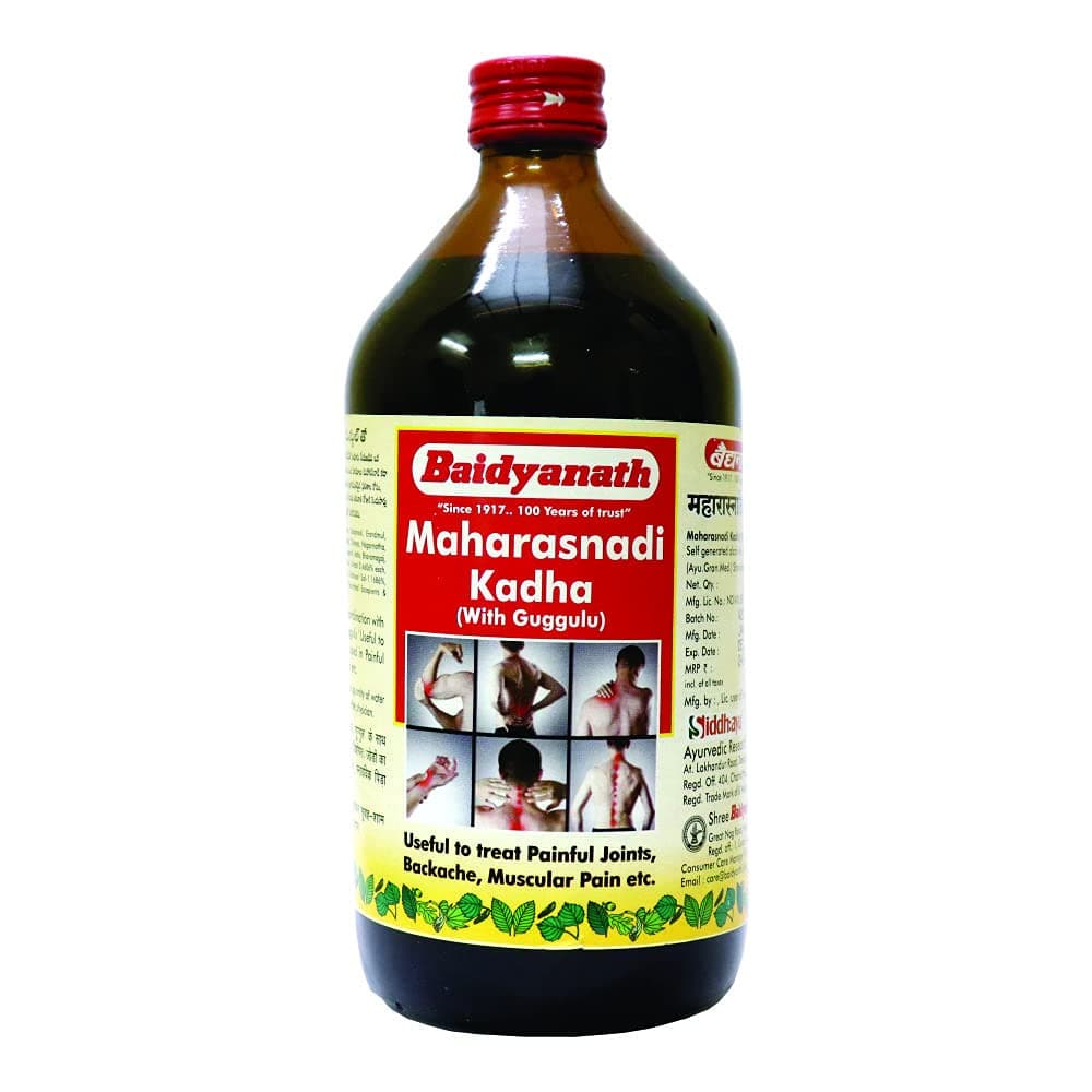 Baidyanath Asli Ayurved Maharasnadi Kadha with Guggulu, Natural, 450 ml, Pack Of 2