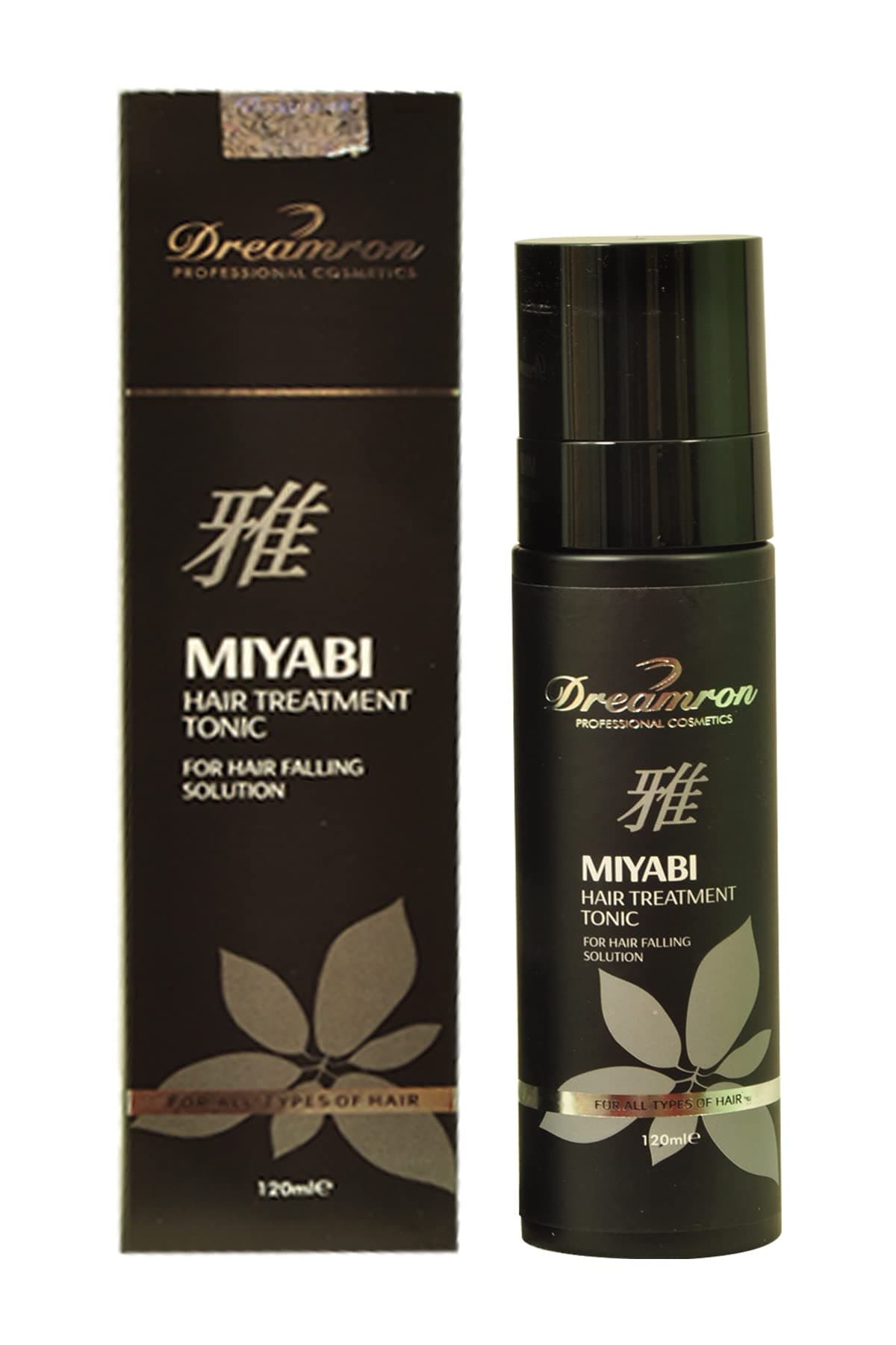 Dreamron professional Miyabi hair treatment tonic for hair falling solution pack of 1(120ml) Black