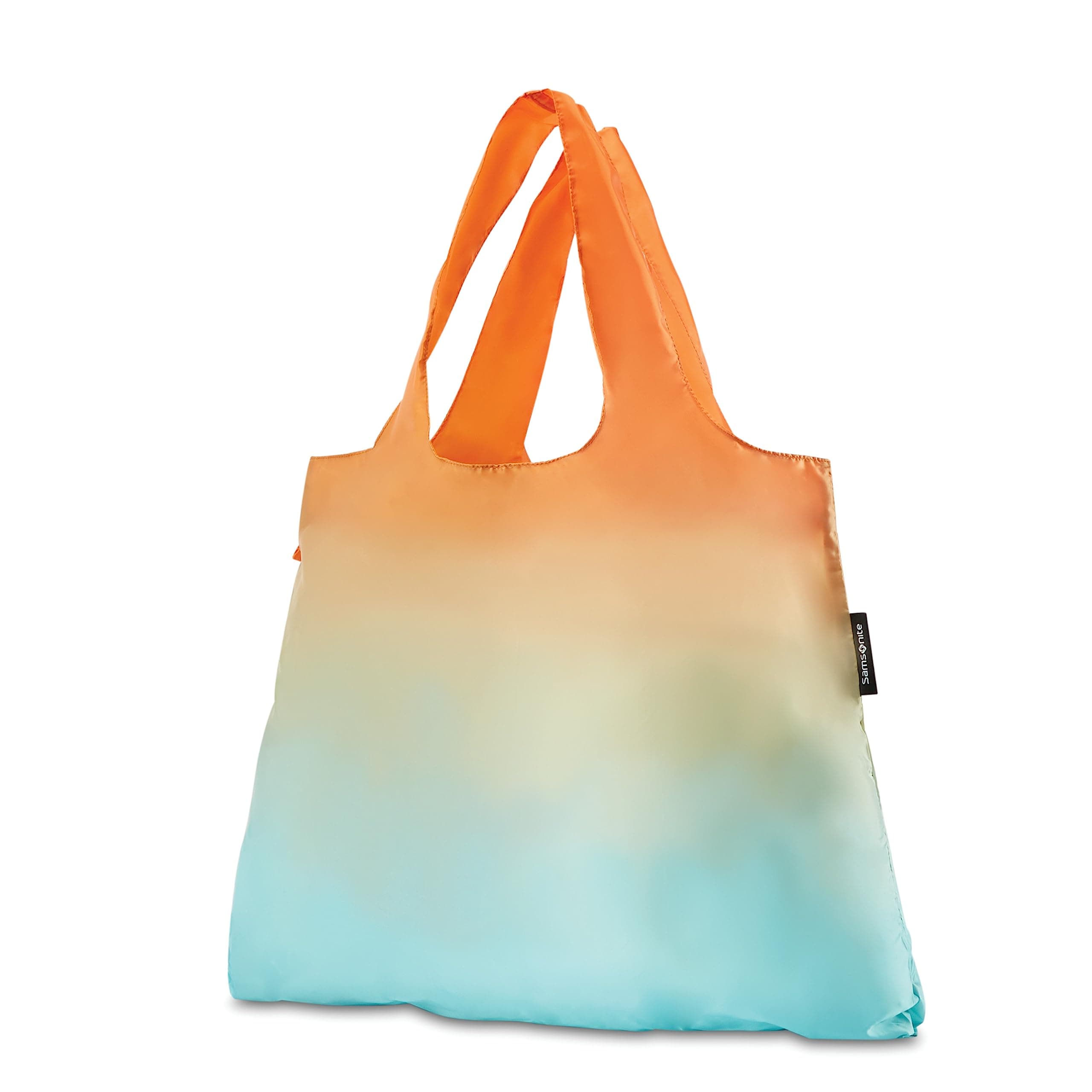 Samsonite Foldable ShopperS Tote, Blue/Orange Ombre, One Size, Foldable Shopper’s Tote