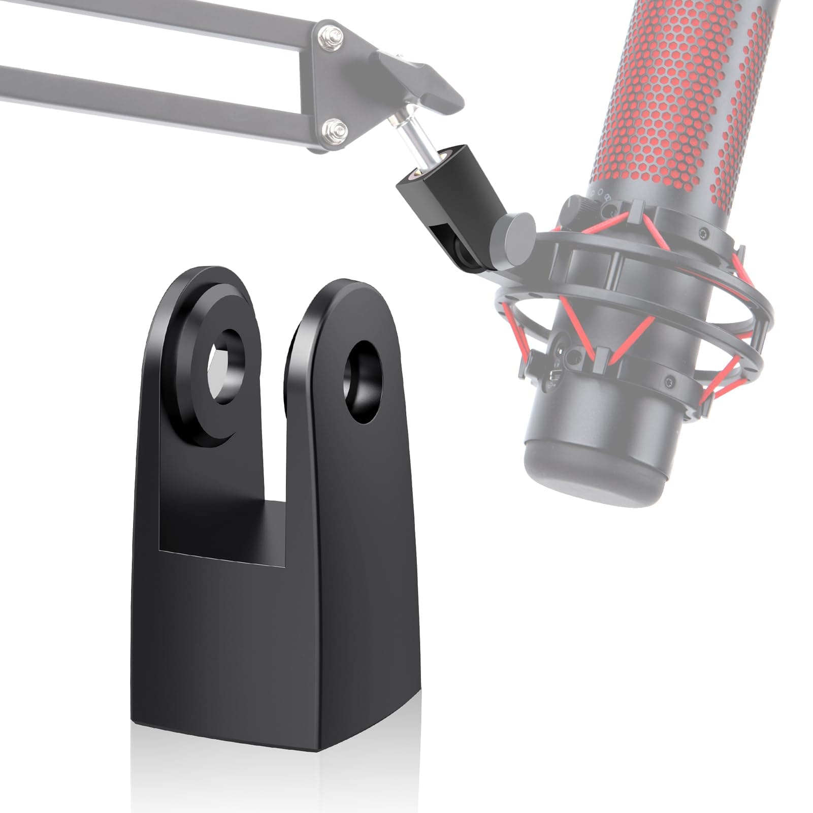 YOUSHARES Quadcast Mount Adapter for HyperX Microphone, Replacement Quadcast Adapter for Quadcast Boom Arm