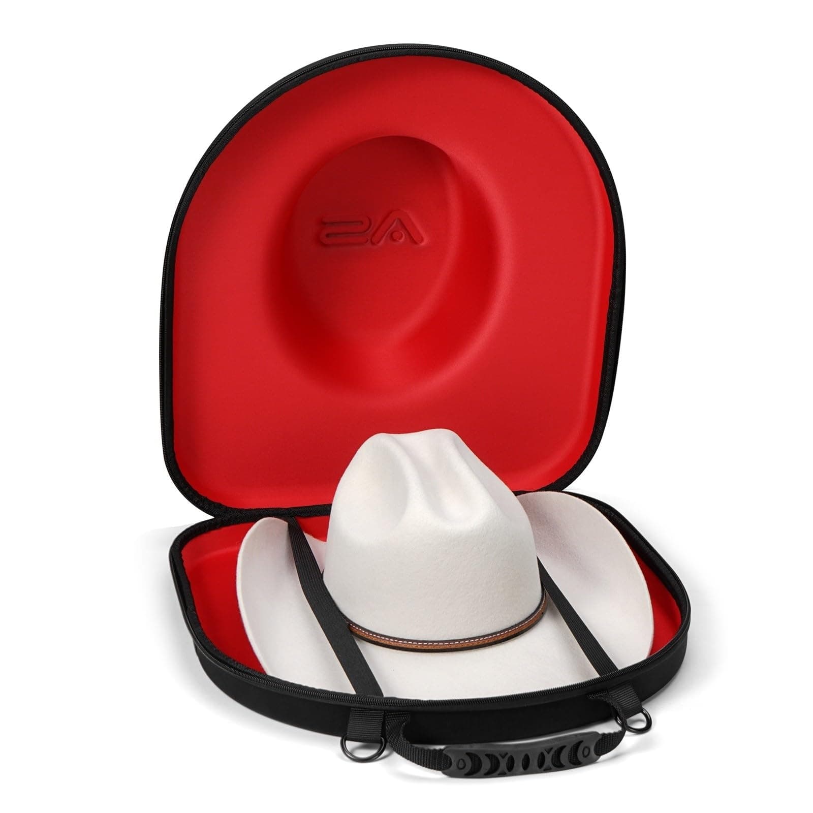 Anysiny Hat Box for Travel-Crush Proof Hat Travel Case for Cowboy Hats Holder Storage Box Organizer Cap Carrier with Adjustable Carry Strap
