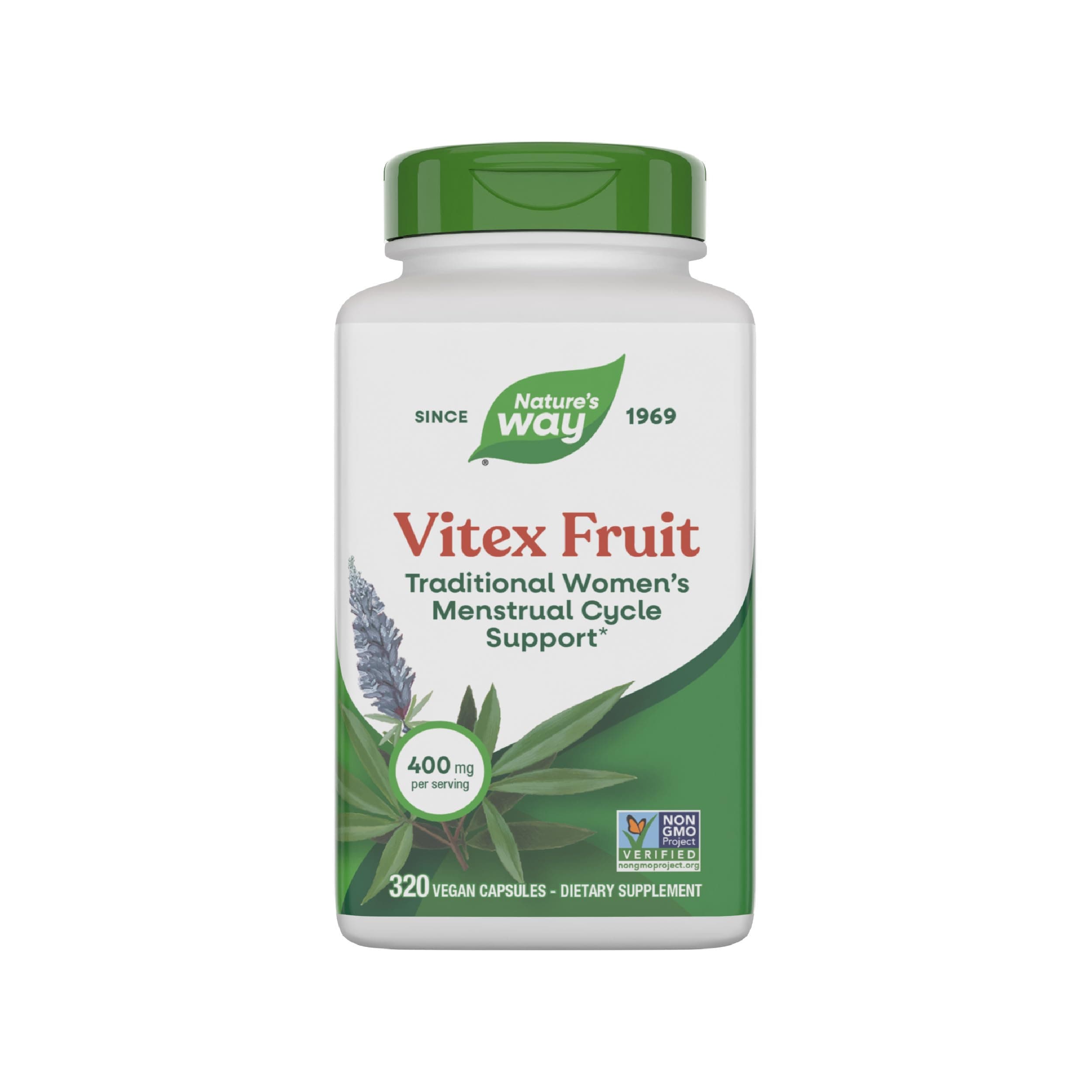 Nature Way, Vitex Fruit, 400 mg, 320 Vegetarian Capsules NWY-11923
