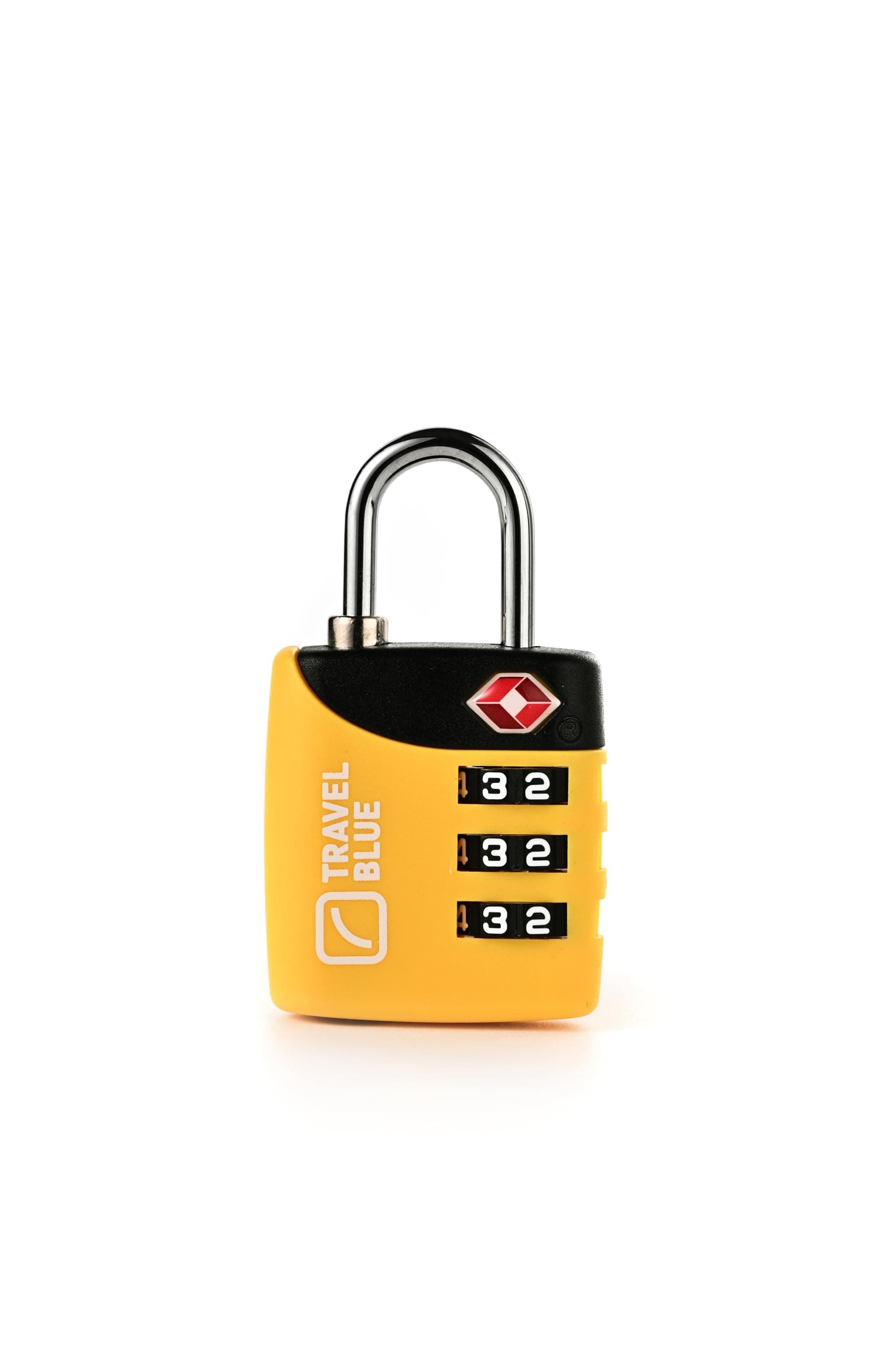 Travel Blue TSA Approved 3-Digit Combination Lock for Luggage | Secure Travel Padlock with Resettable Code | Ideal for Suitcases, Cabin Bags & Backpacks