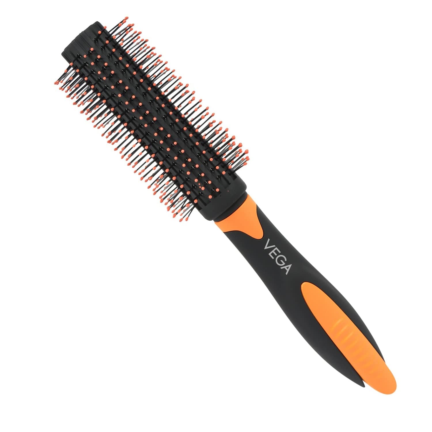Vega Round Hair Brush for Women & Men, Hair Styling & Detangling Brush for All Hair Types, Volumizing Round Comb, Anti Frizz Smoothening, Scalp Massage, Root Lift, Medium & Long Hair, (E20-RB)