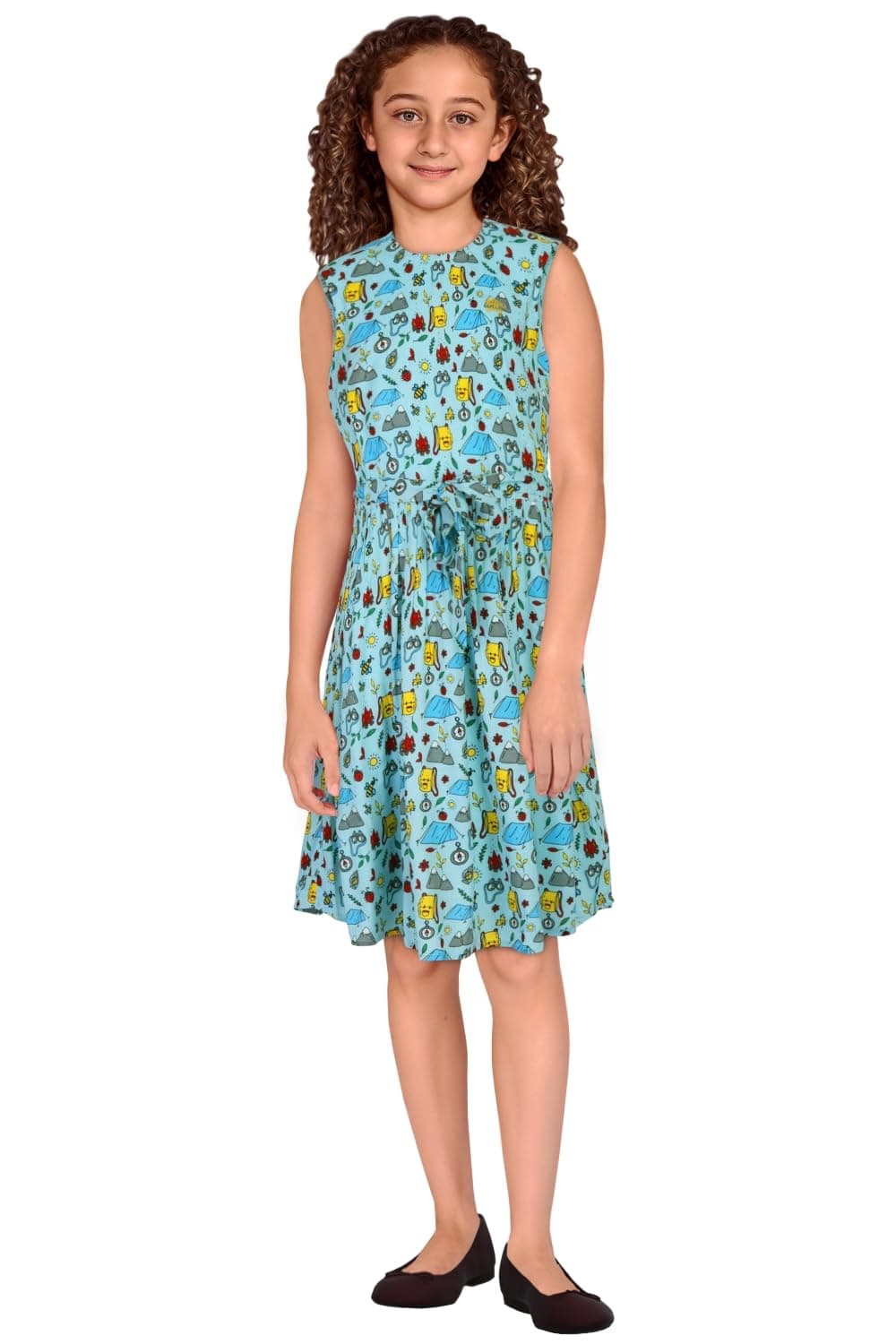 Allen Solly Girls Dress(AGDRCRGFF37023_Multicolour 411-12 Years)
