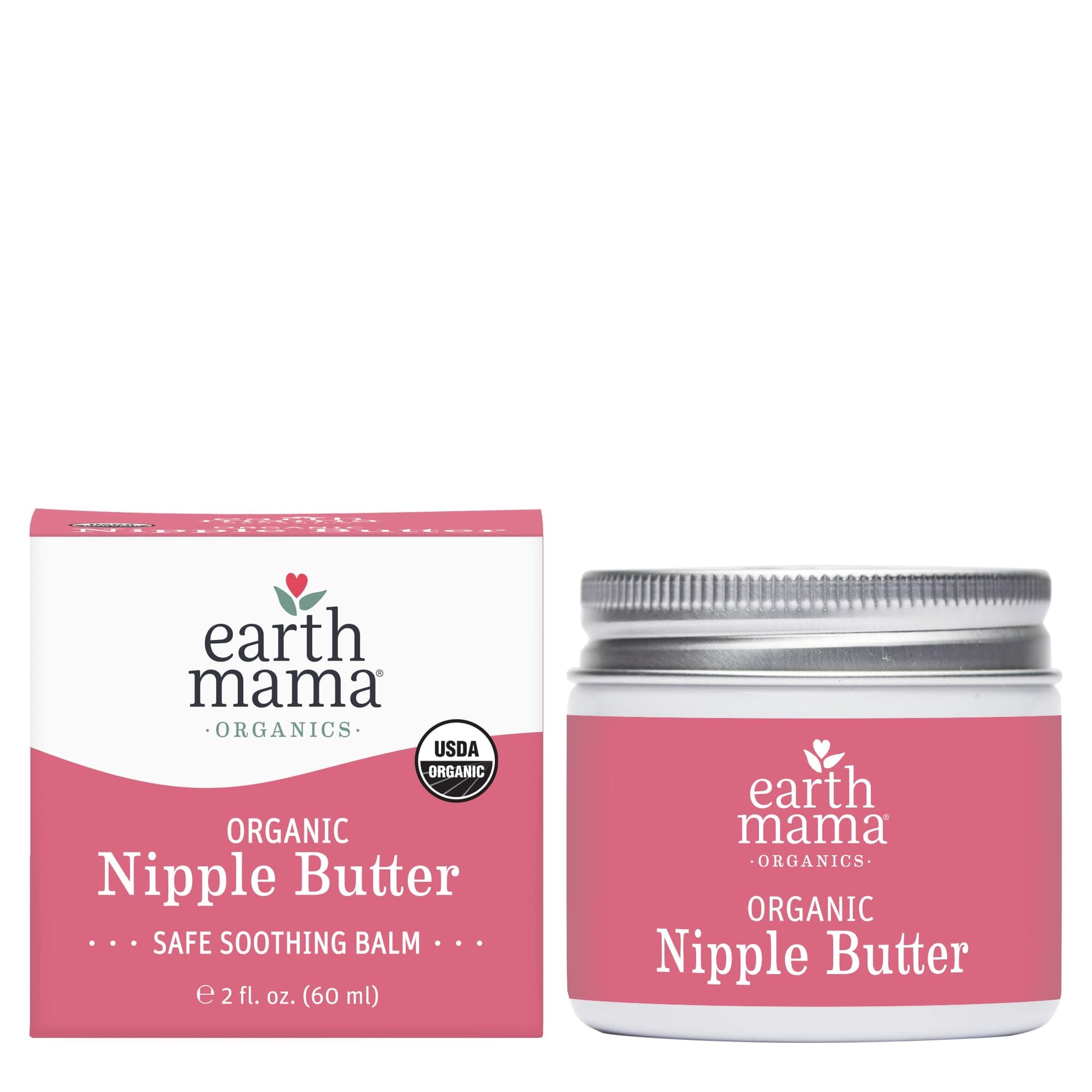 Earth Mama Angel Baby Natural Nipple Butter, 2-Ounce Jar