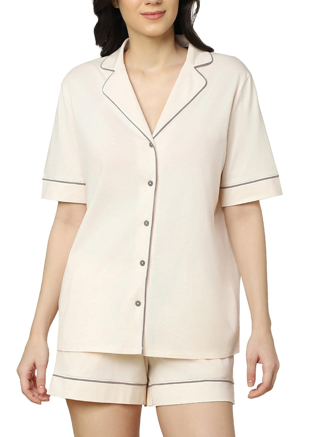 Triumph 100% Oraganic Cotton Psk Boyfriend Short Set Beige